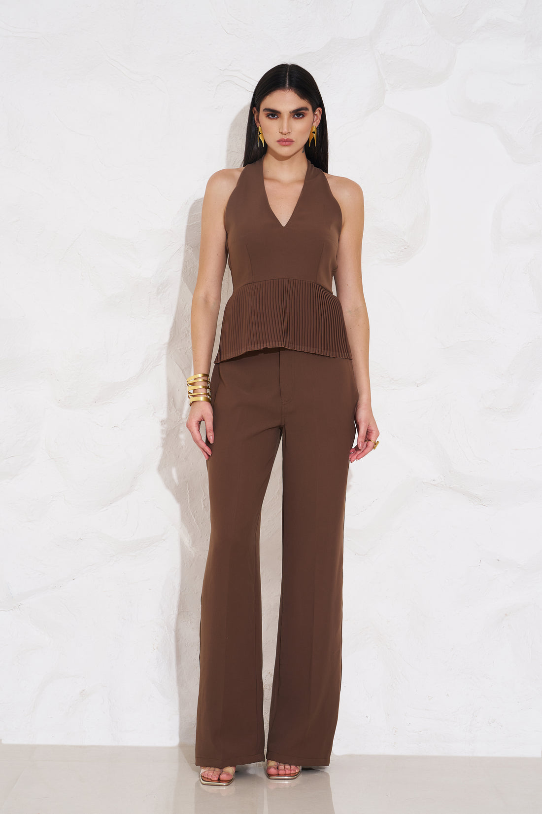 HALEY Peplum Top and Pants Co-ord