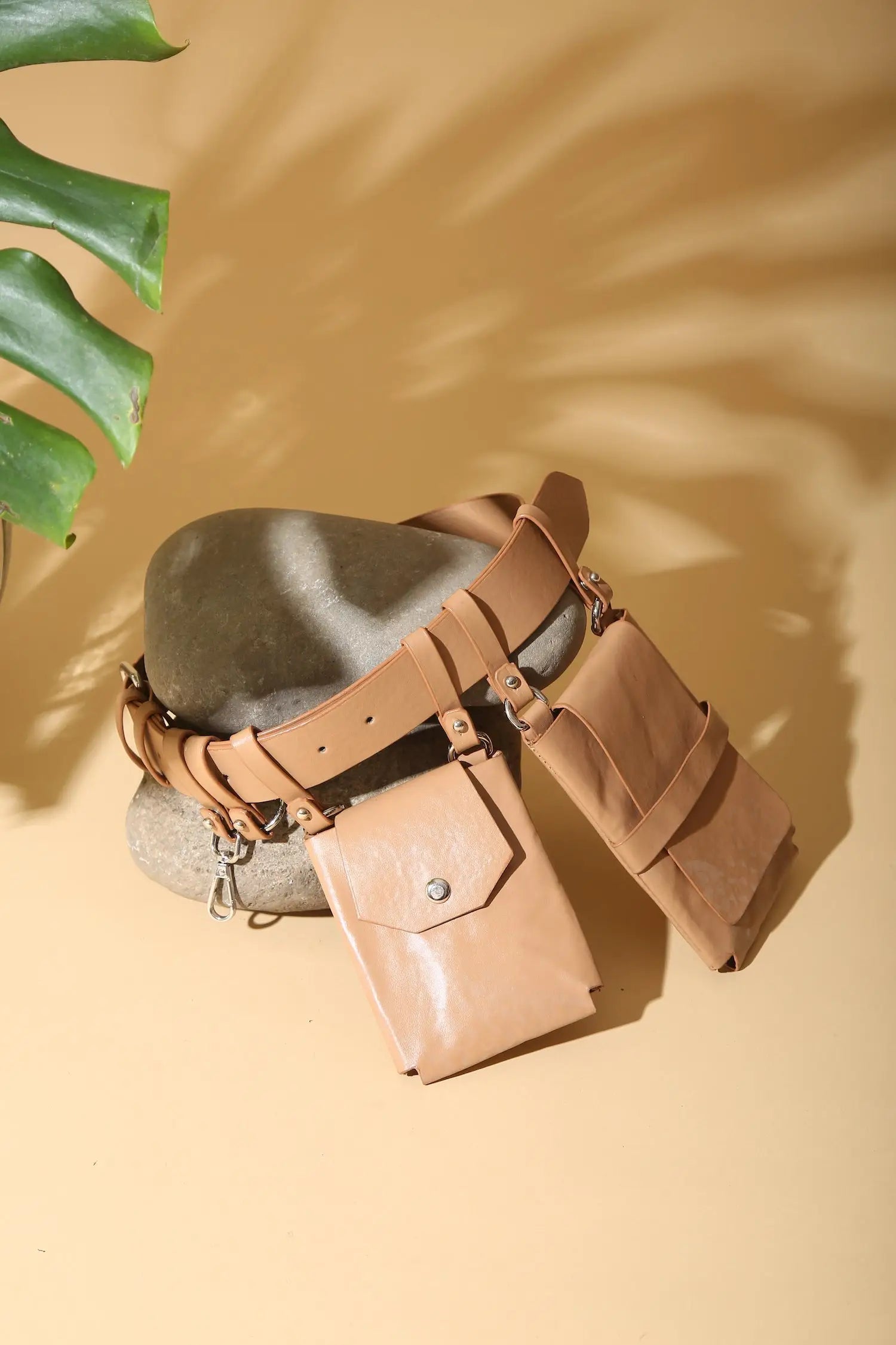 Beige Utility Bag Belt - BELTS