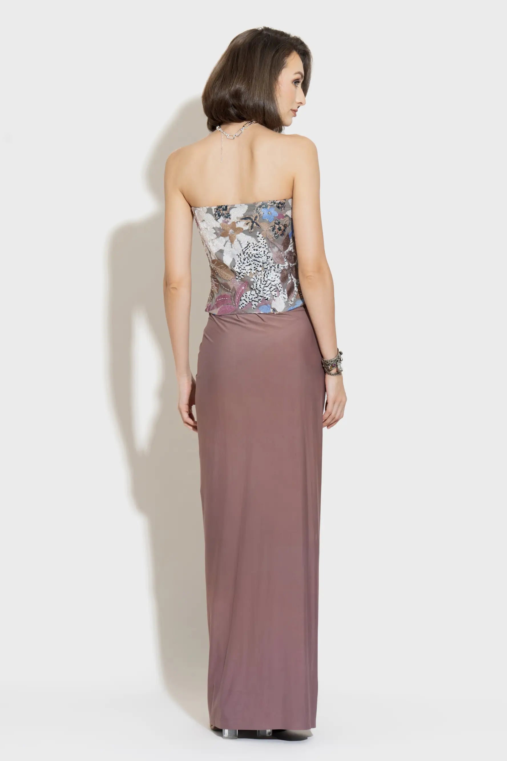 LUMI Embroidered Corset - TOPS