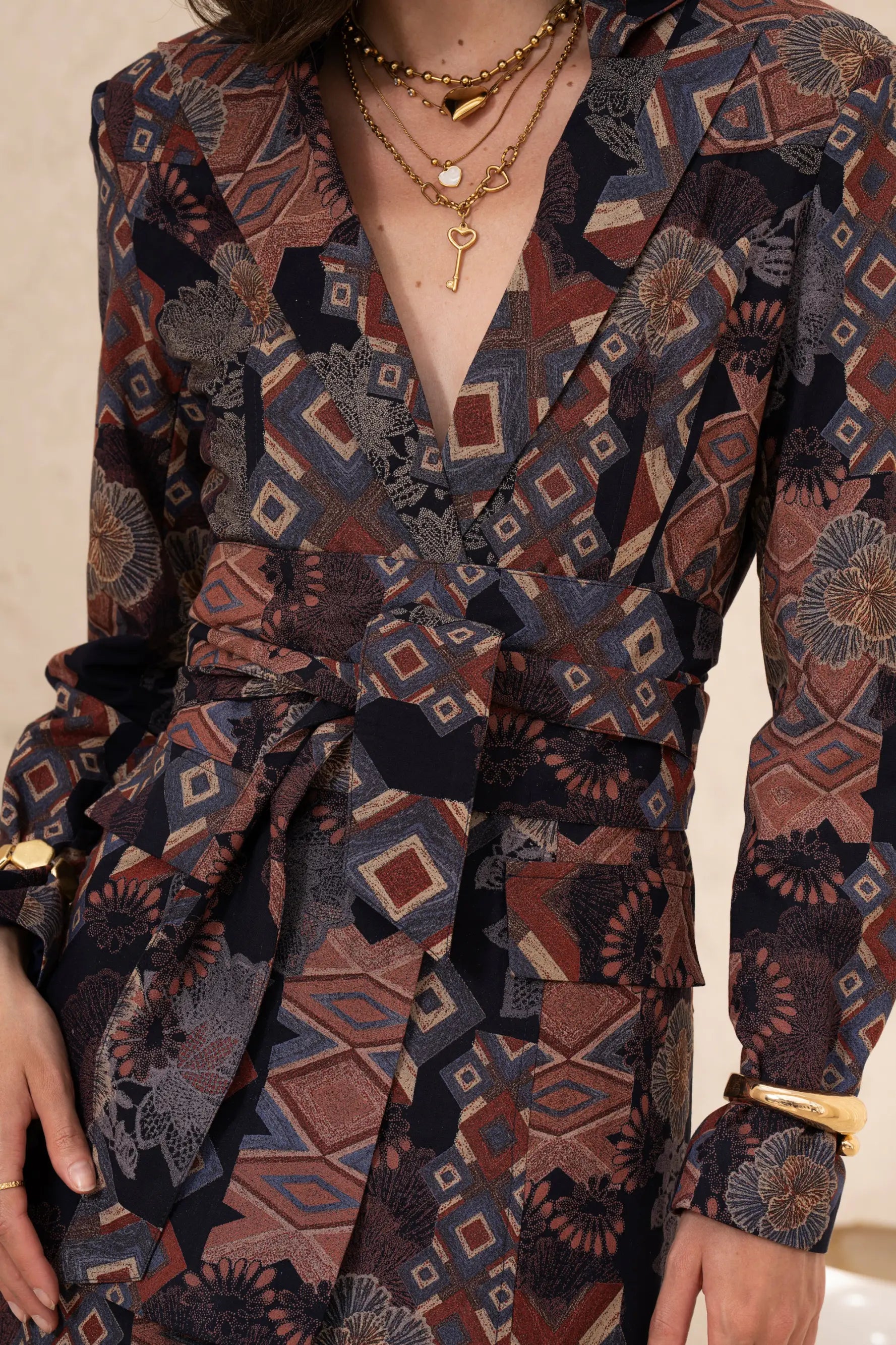 SELENA Tie-Up Blazer - Blazers