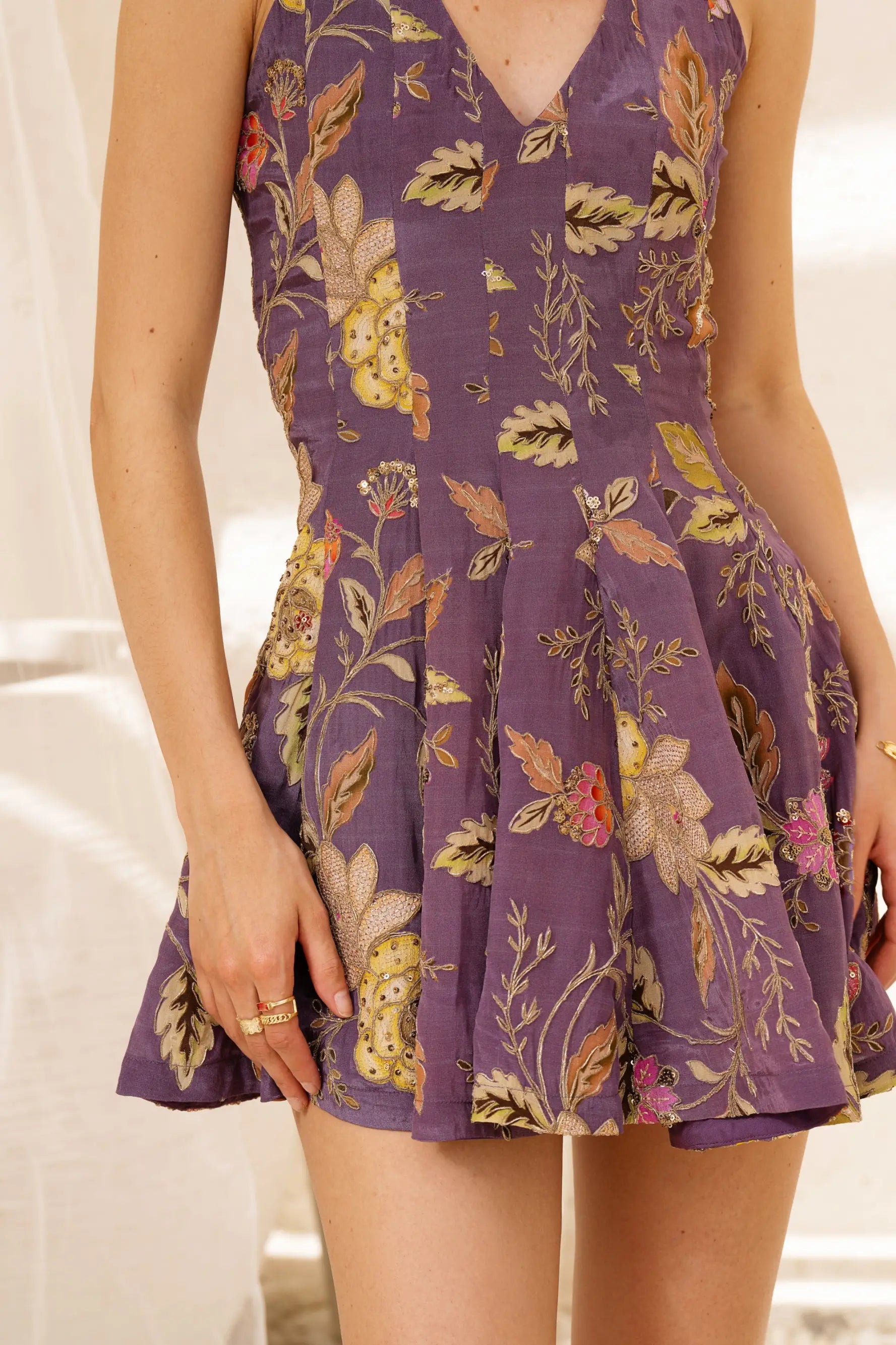 TAYLOR Ruffle Mini Dress - DRESSES