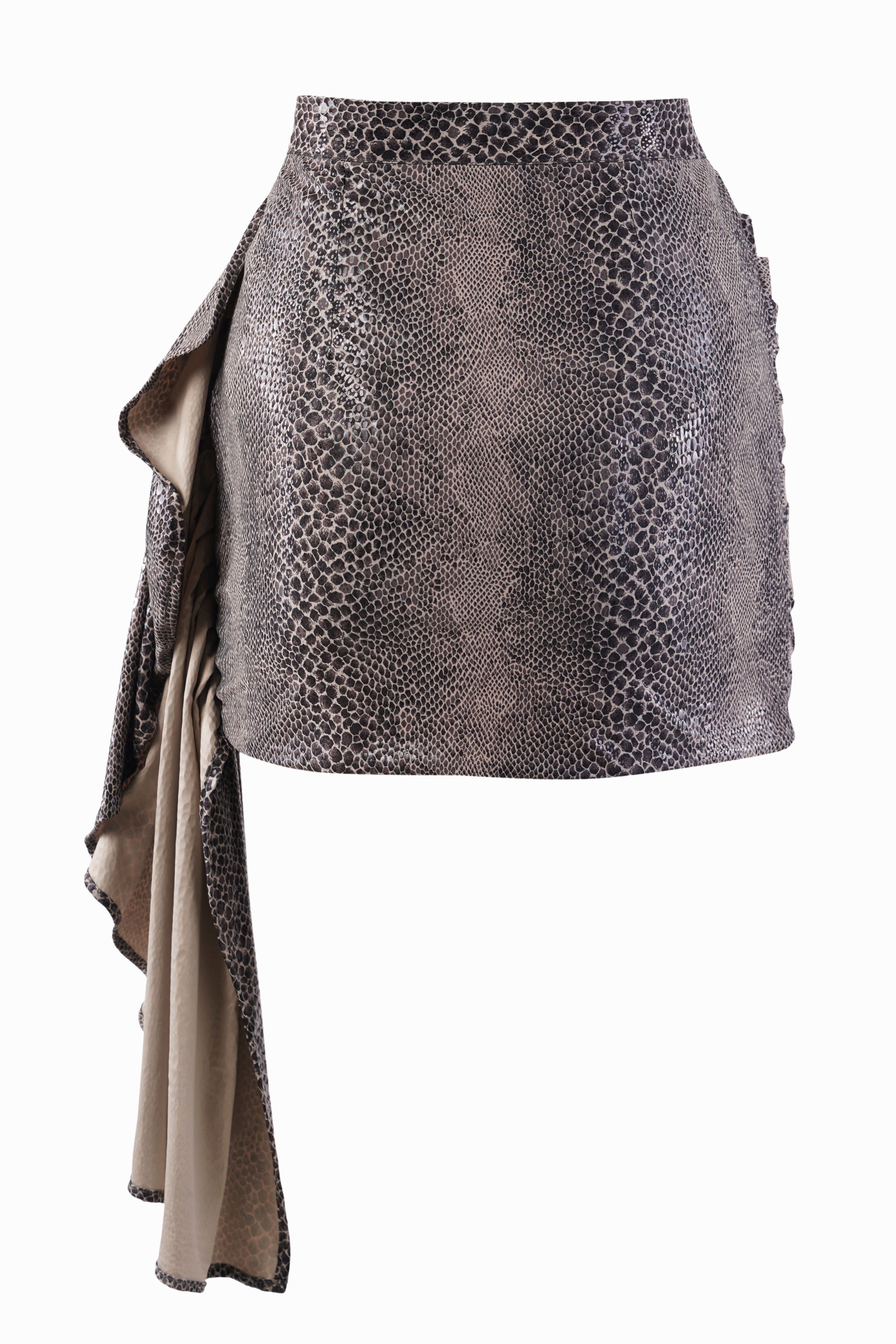 ELVIS Printed Ruched Mini