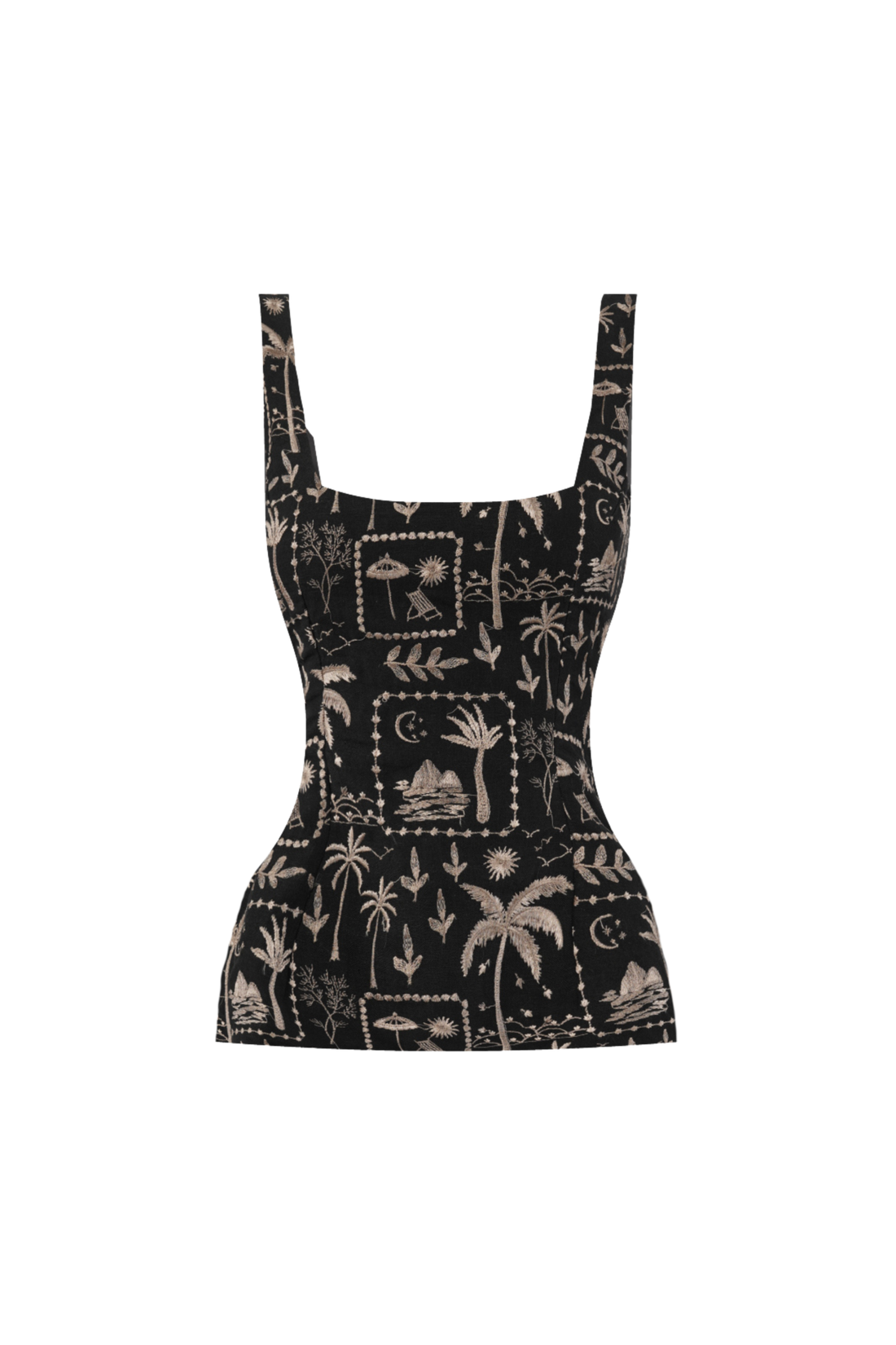 MIA Embroidered Peplum