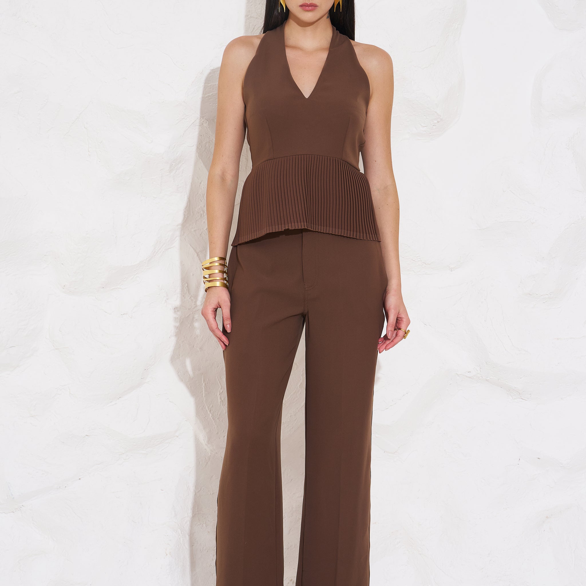 HALEY Peplum Top and Pants Co-ord