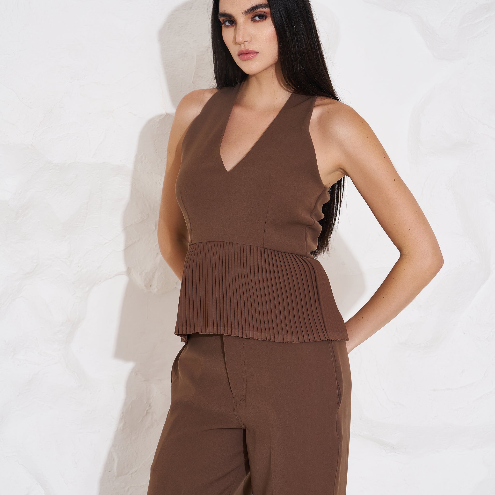 HALEY Pleated Peplum