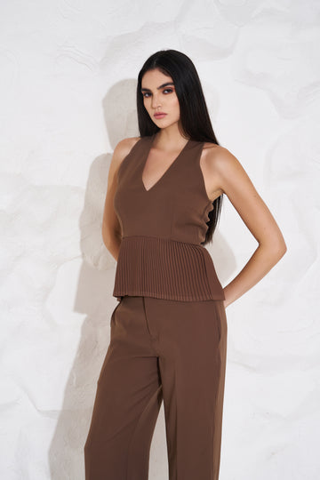 HALEY Pleated Peplum