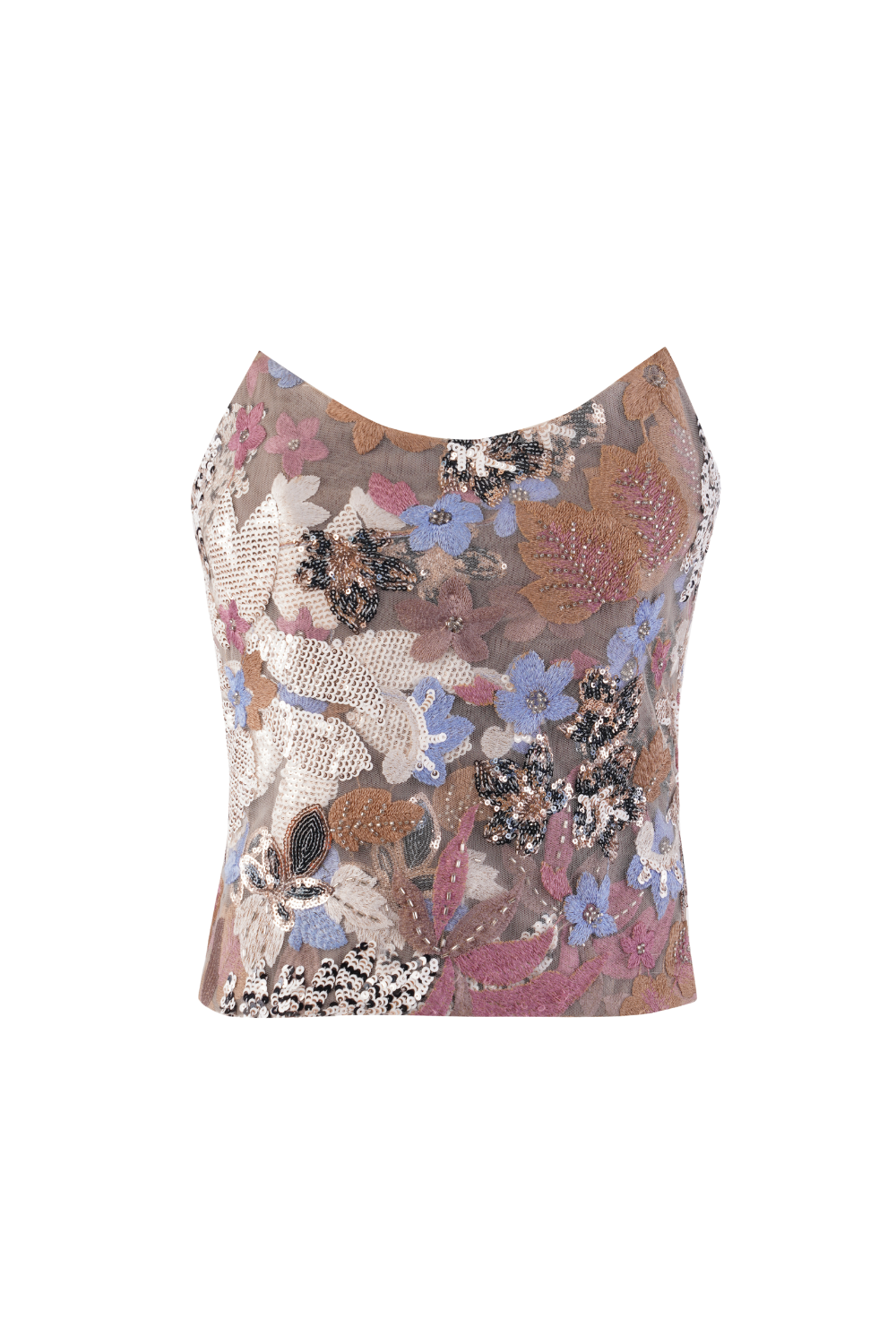 LUMI Embroidered Corset - TOPS