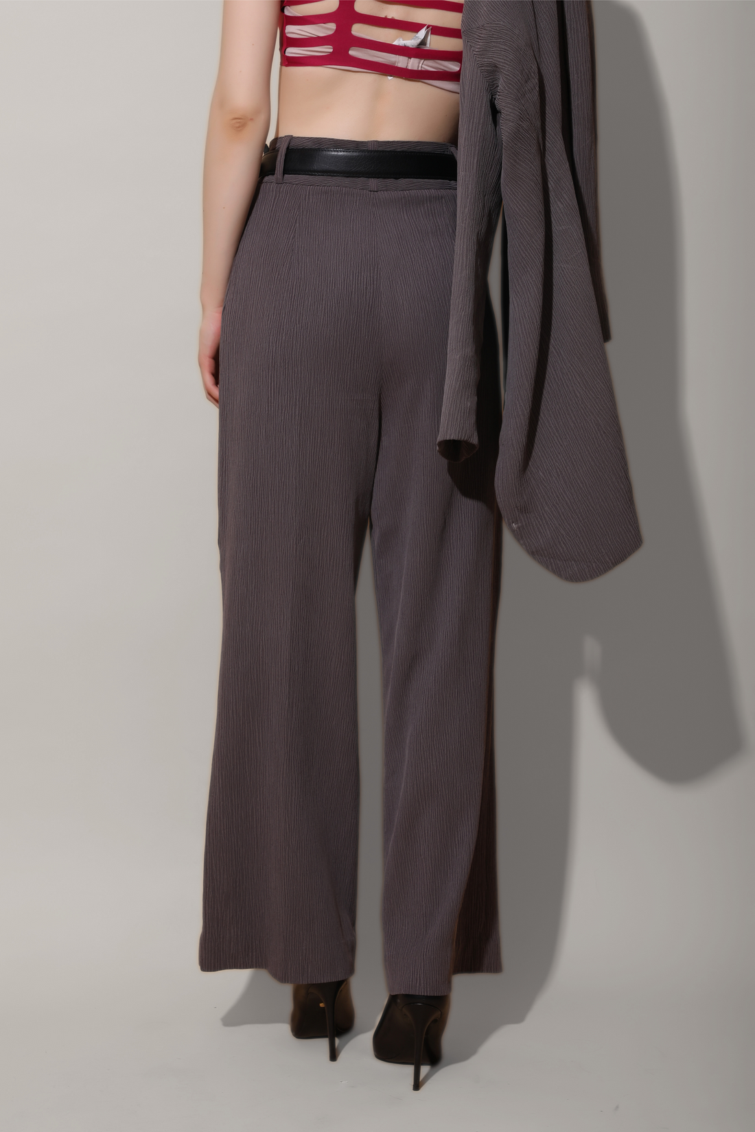 Charcoal High Waist Pants