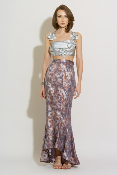 CELESTE Flower Top and VIOLA Ruffle Skirt Co-ord