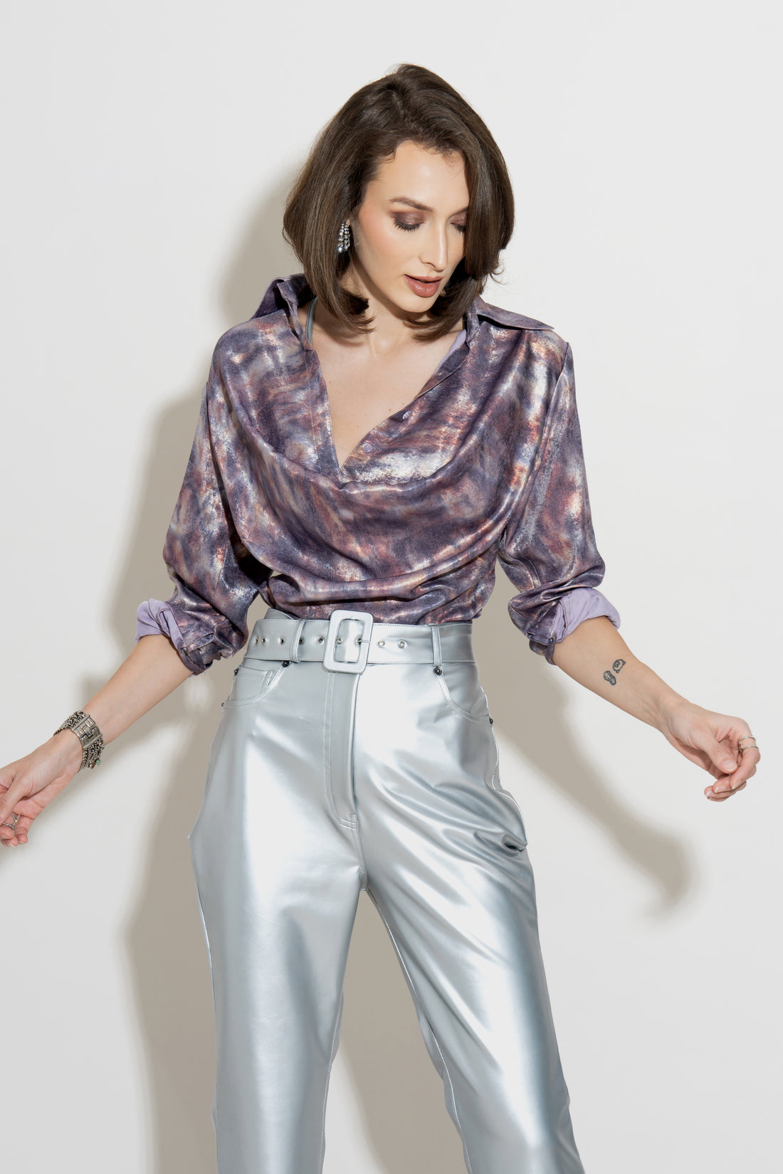 VIOLA Cowl Shirt and CELESTE Pants Co-ord