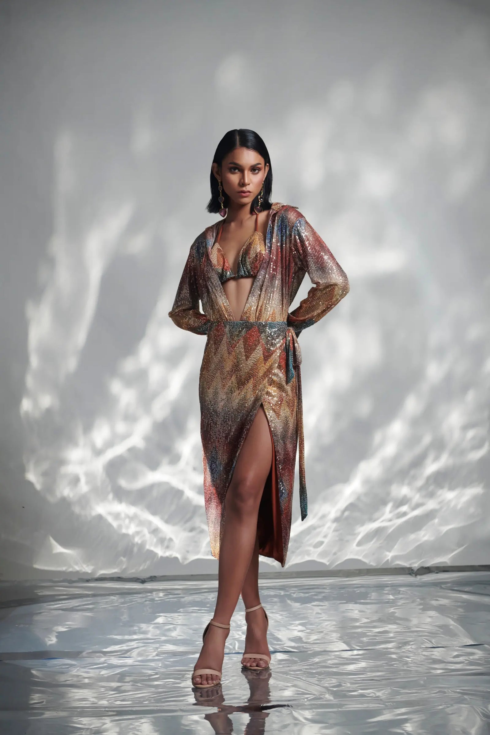 AQUILA Shirt and Overlap Skirt Co-ord - SET
