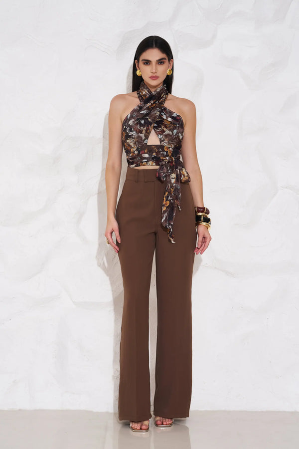 AUDREY Overlap Top and HALEY Pants Co-ord - SET