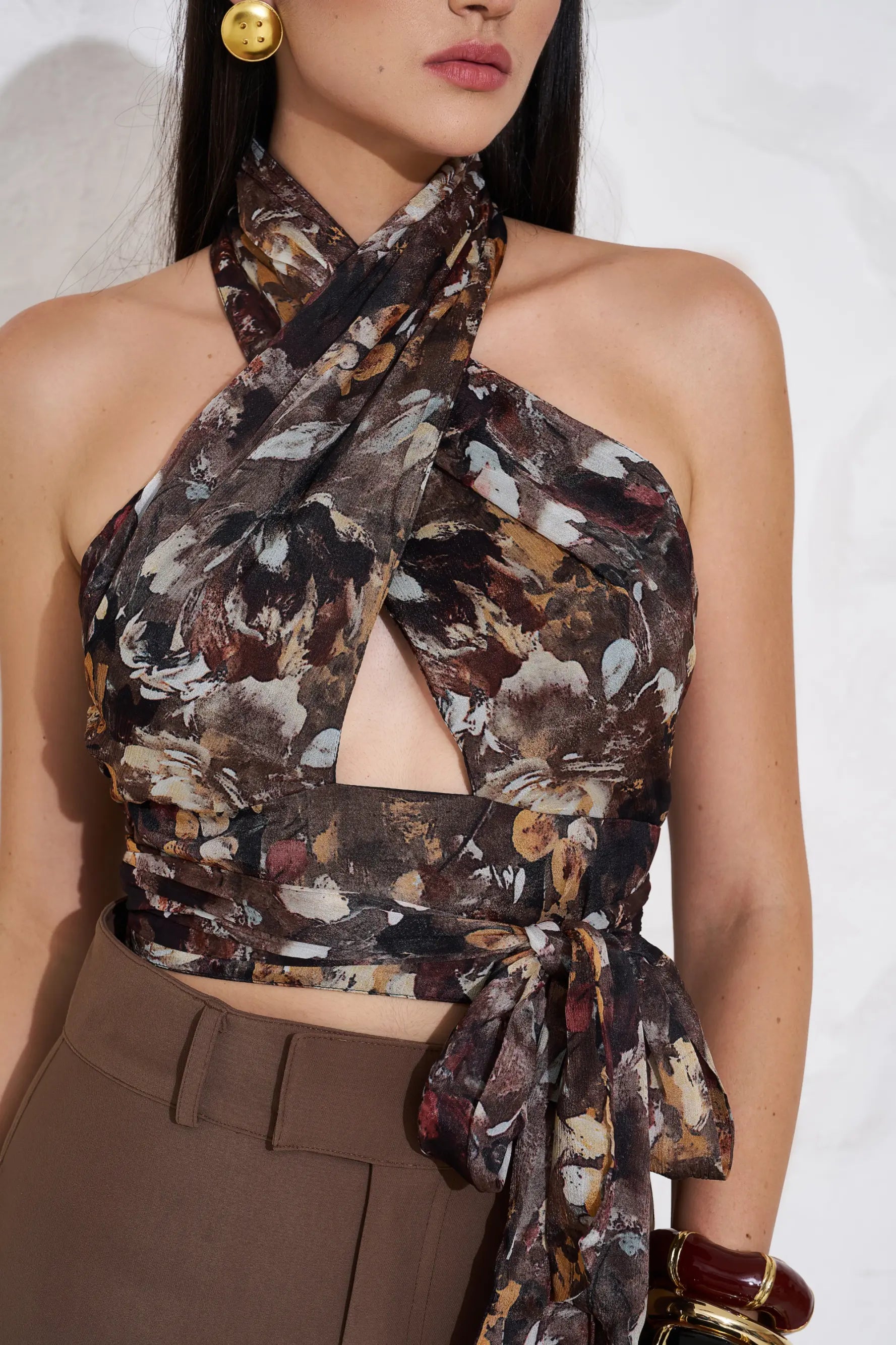 AUDREY Overlap Top and HALEY Pants Co-ord - SET