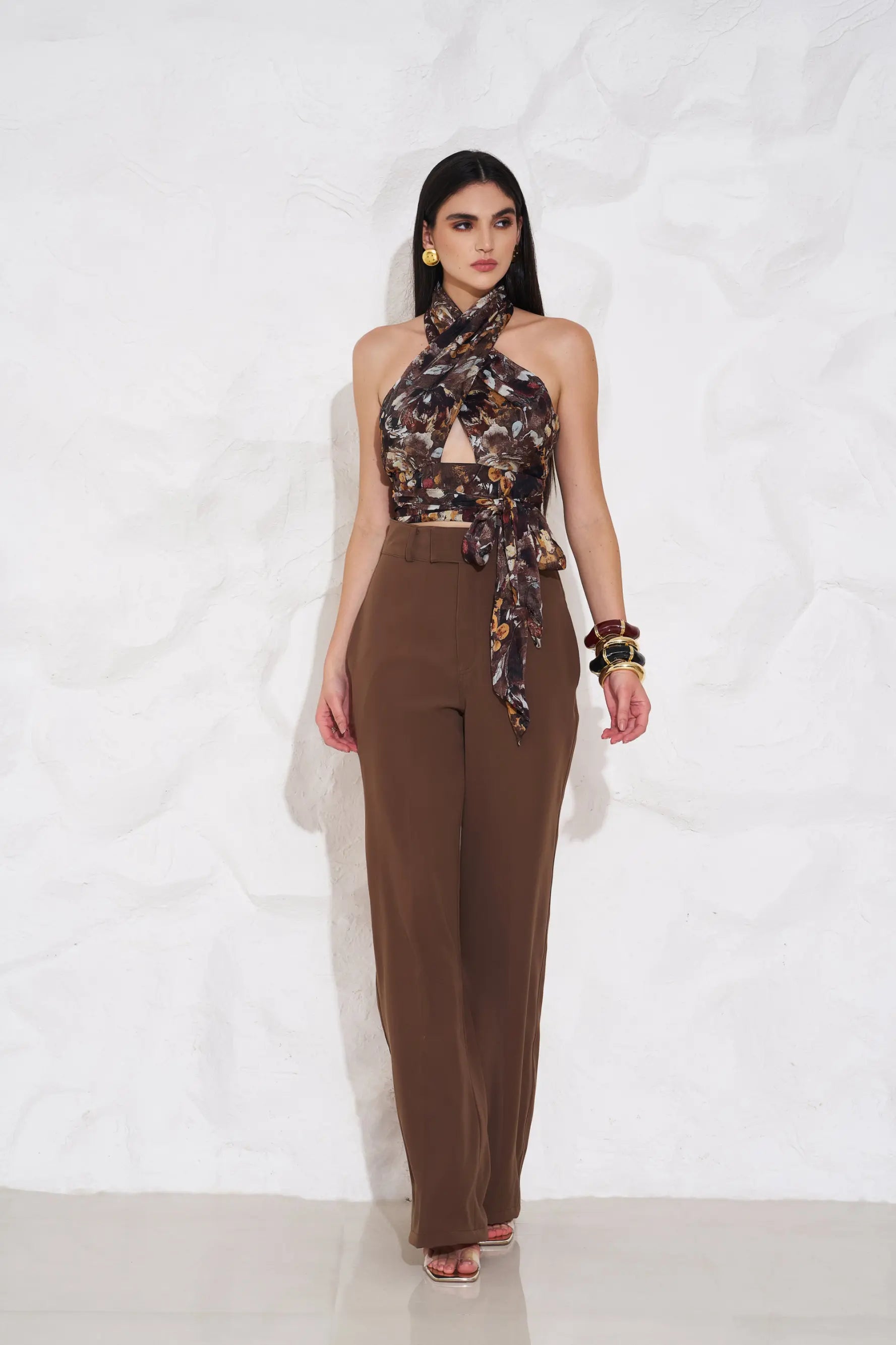 AUDREY Overlap Top and HALEY Pants Co-ord - SET