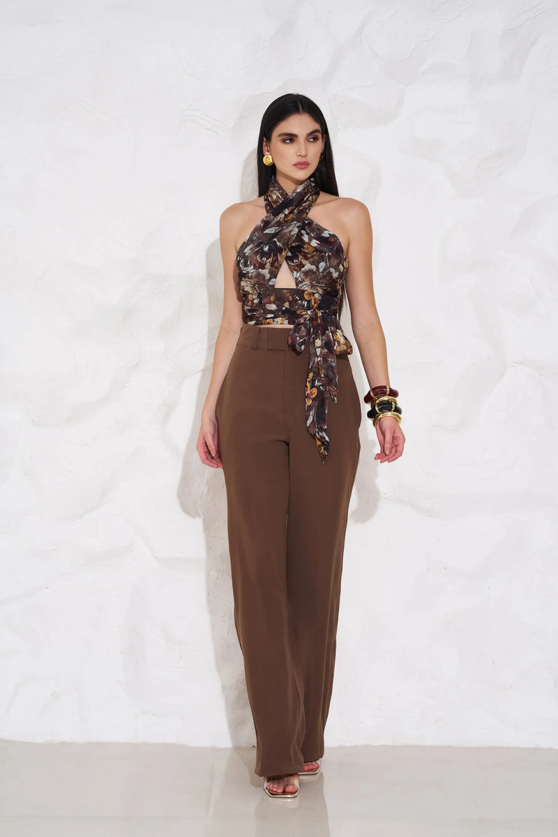 AUDREY Overlap Top and HALEY Pants Co-ord - SET