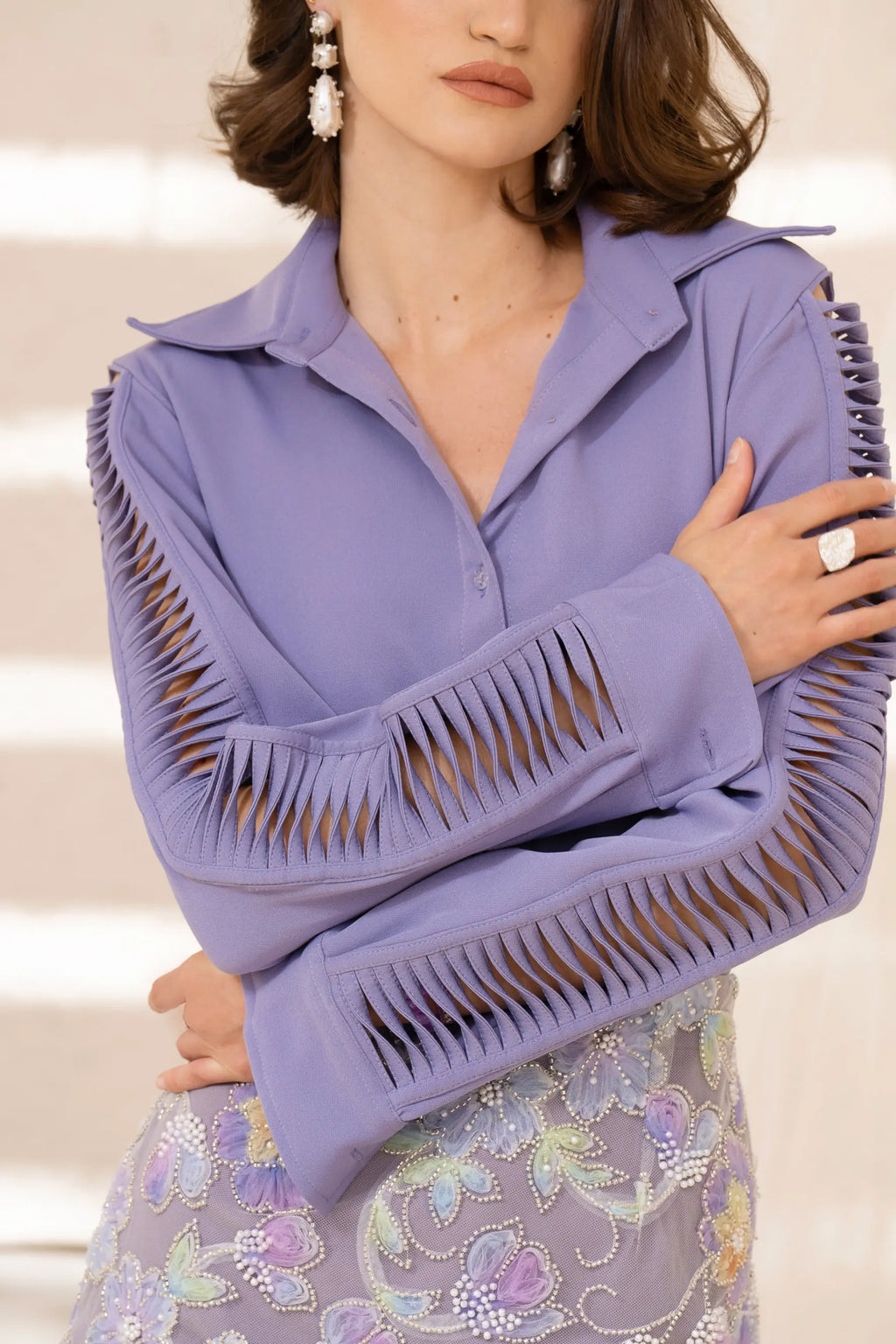 AVA Shirt and SABRINA Mini Skirt Co-ord - SET