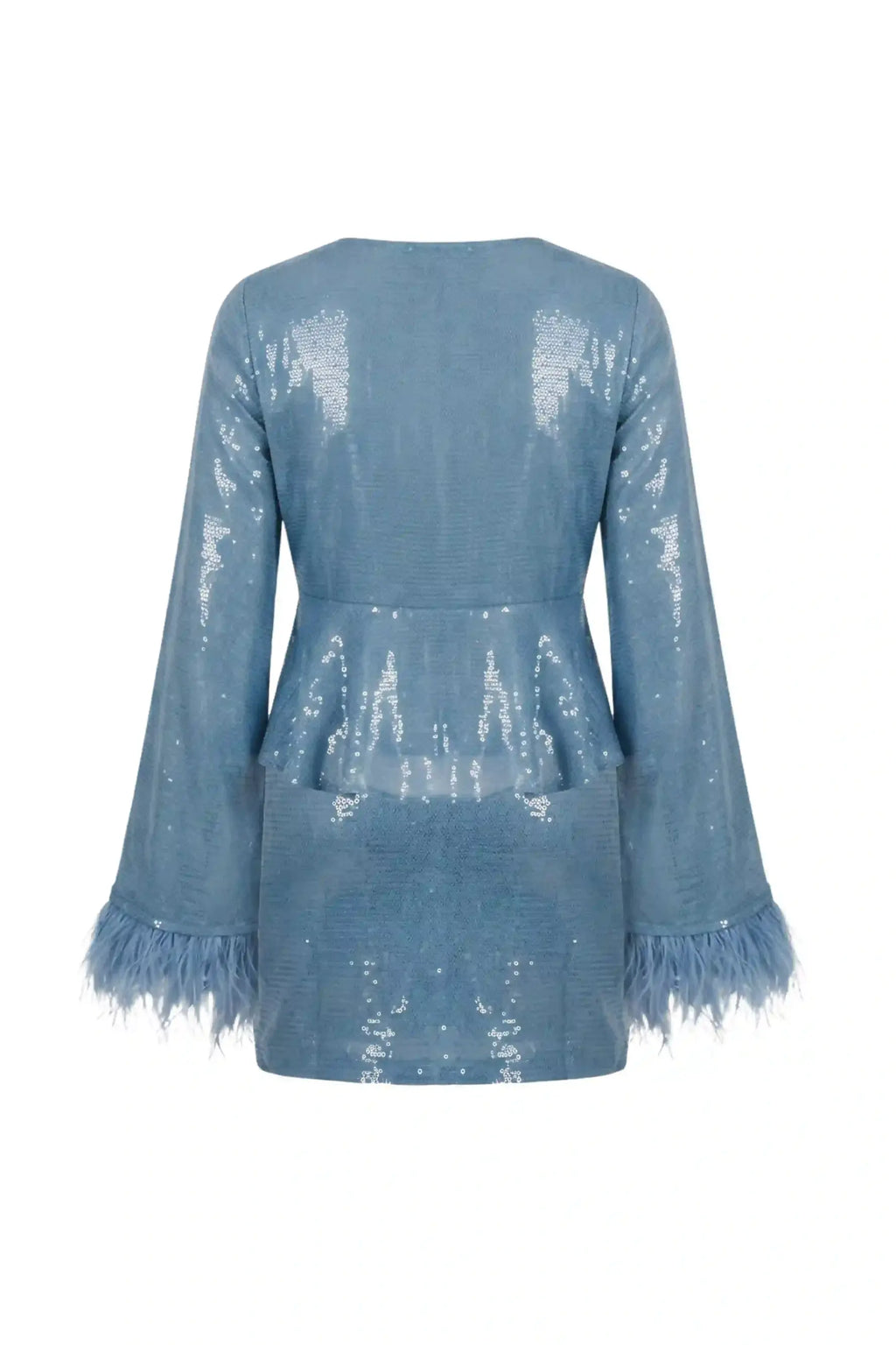 AZULA Feather Top and Skirt Co-ord Set - SET