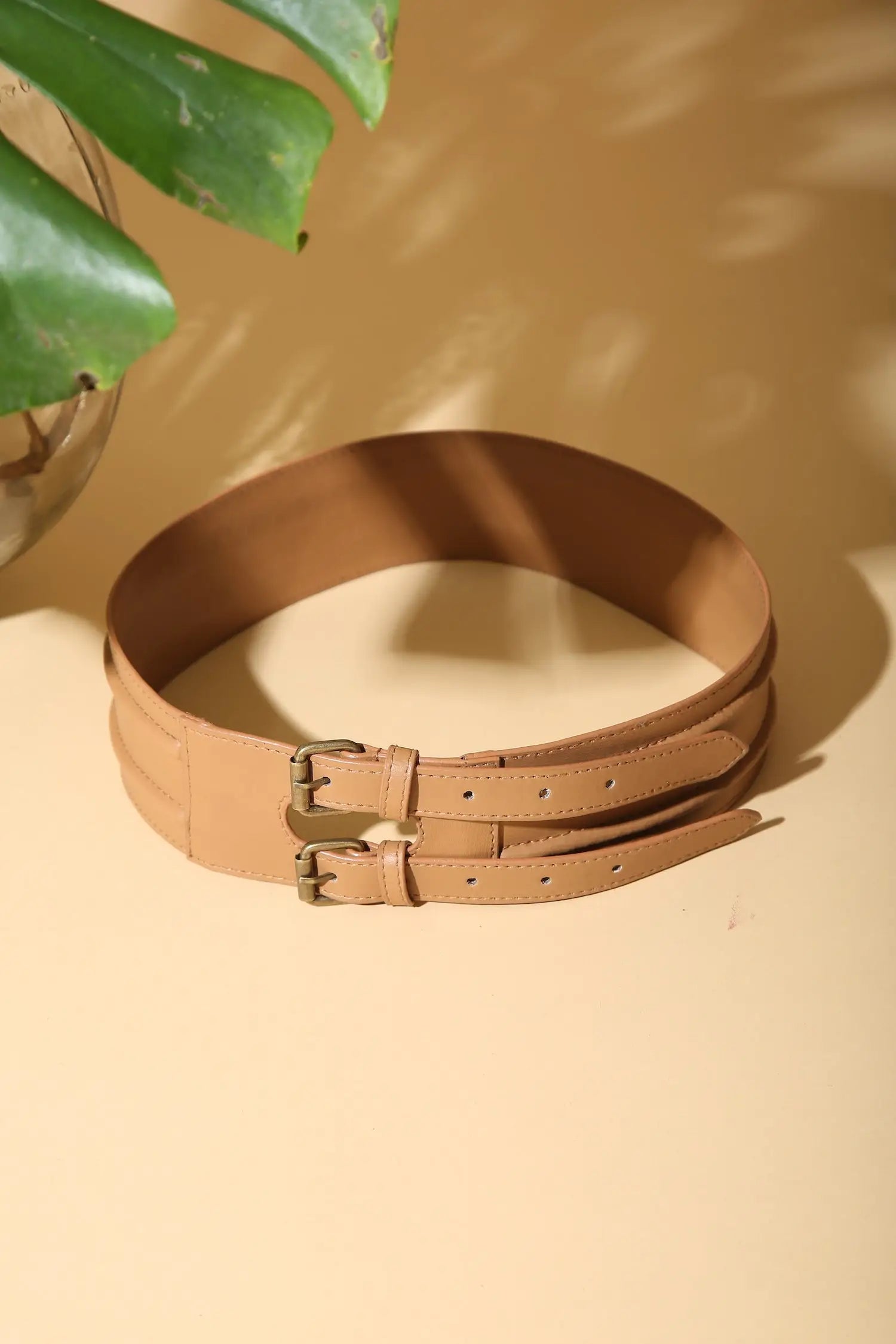 Beige Double Cord Belt - BELTS