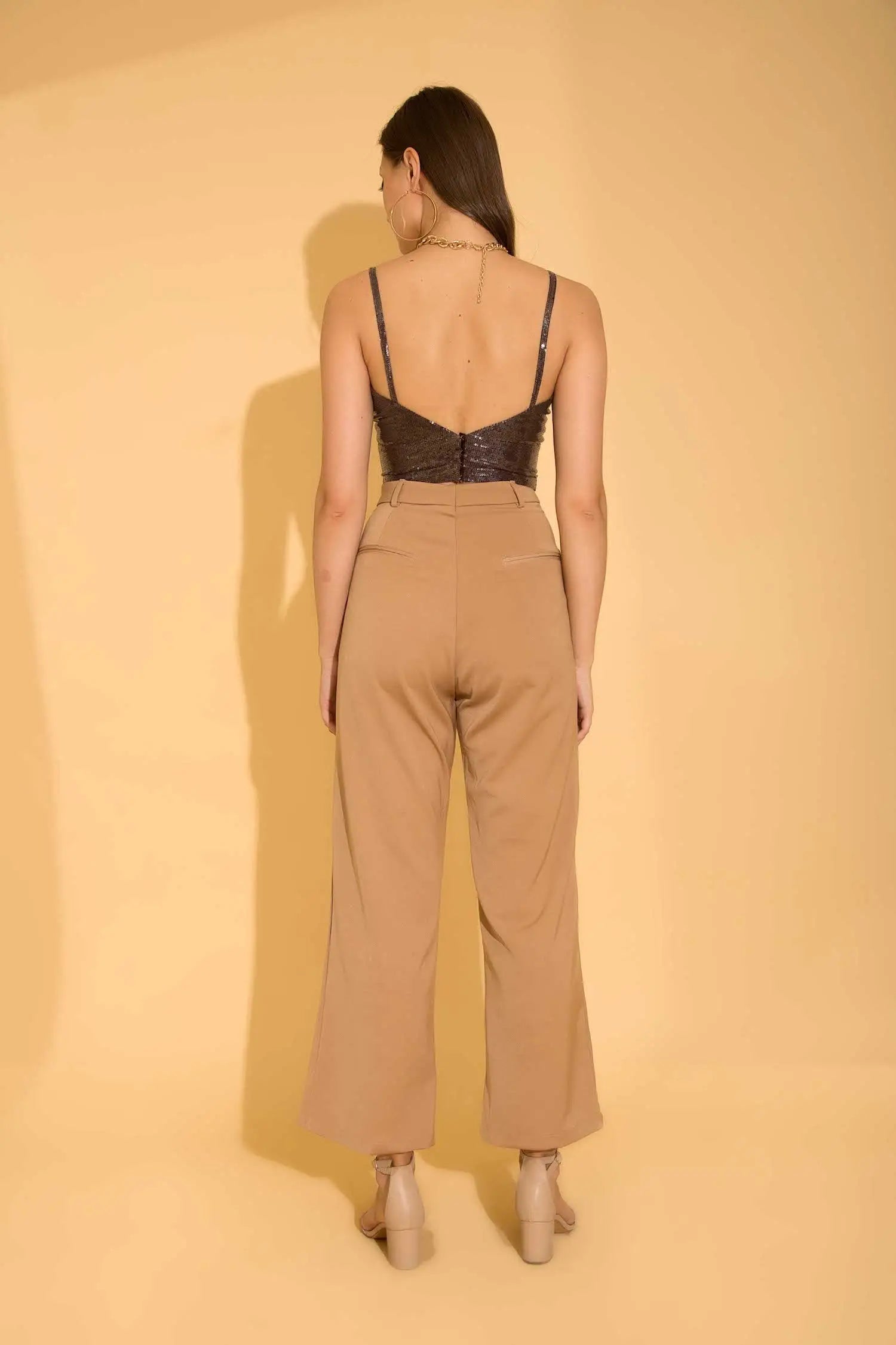 Beige Formal Pants - PANTS