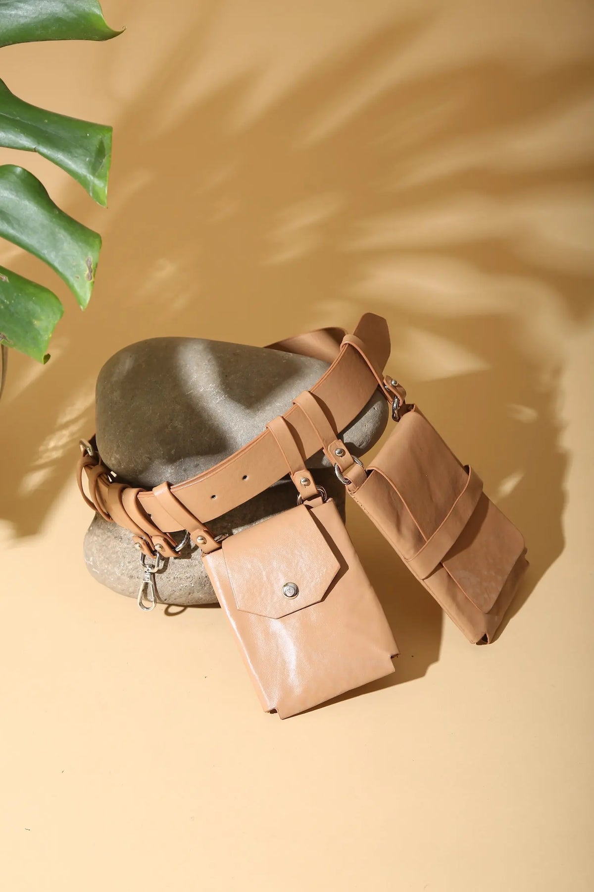 Beige Utility Bag Belt - BELTS