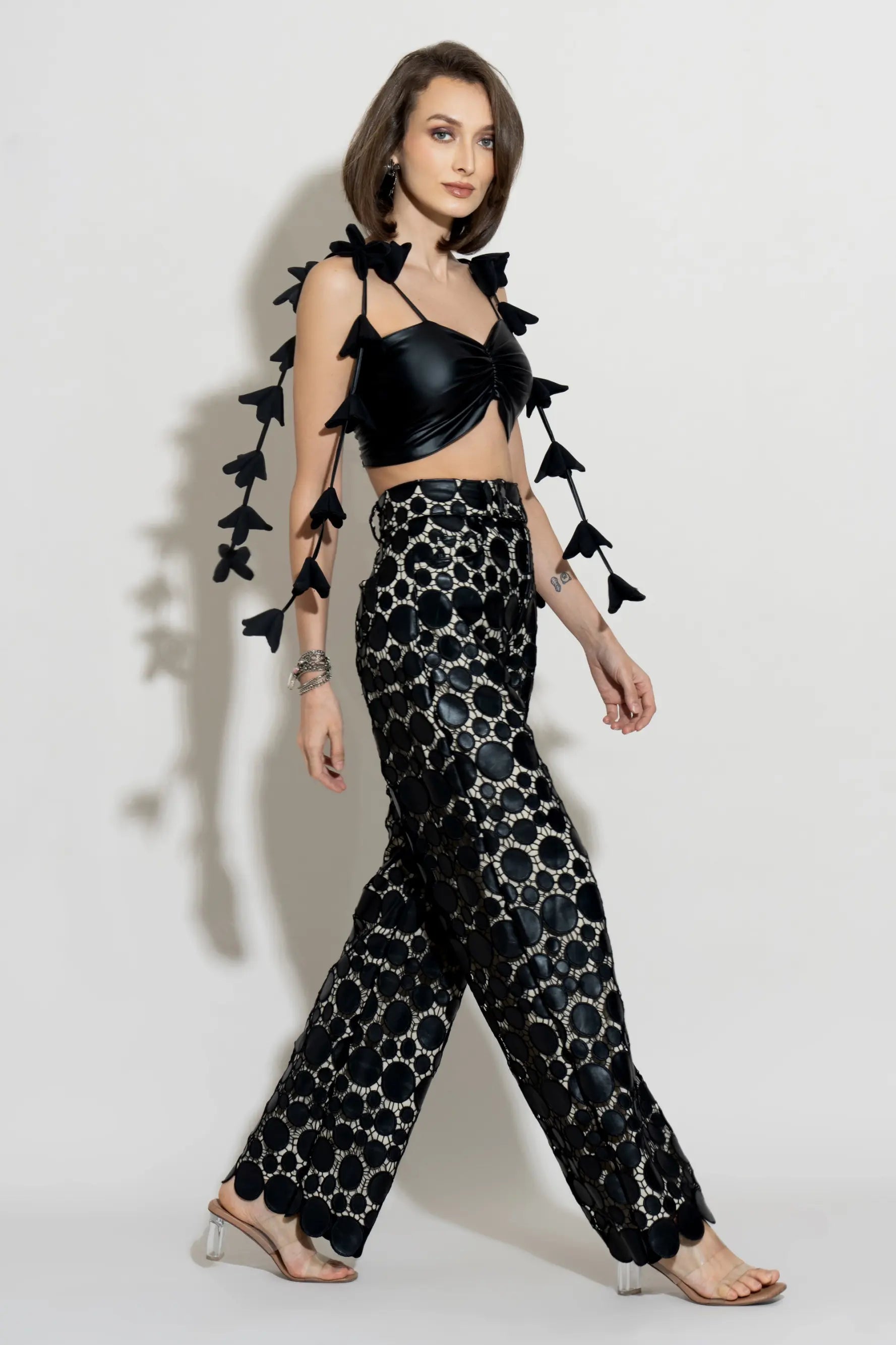 BELLA Top and RAVEN Cutwork Pants Co-ord - SET