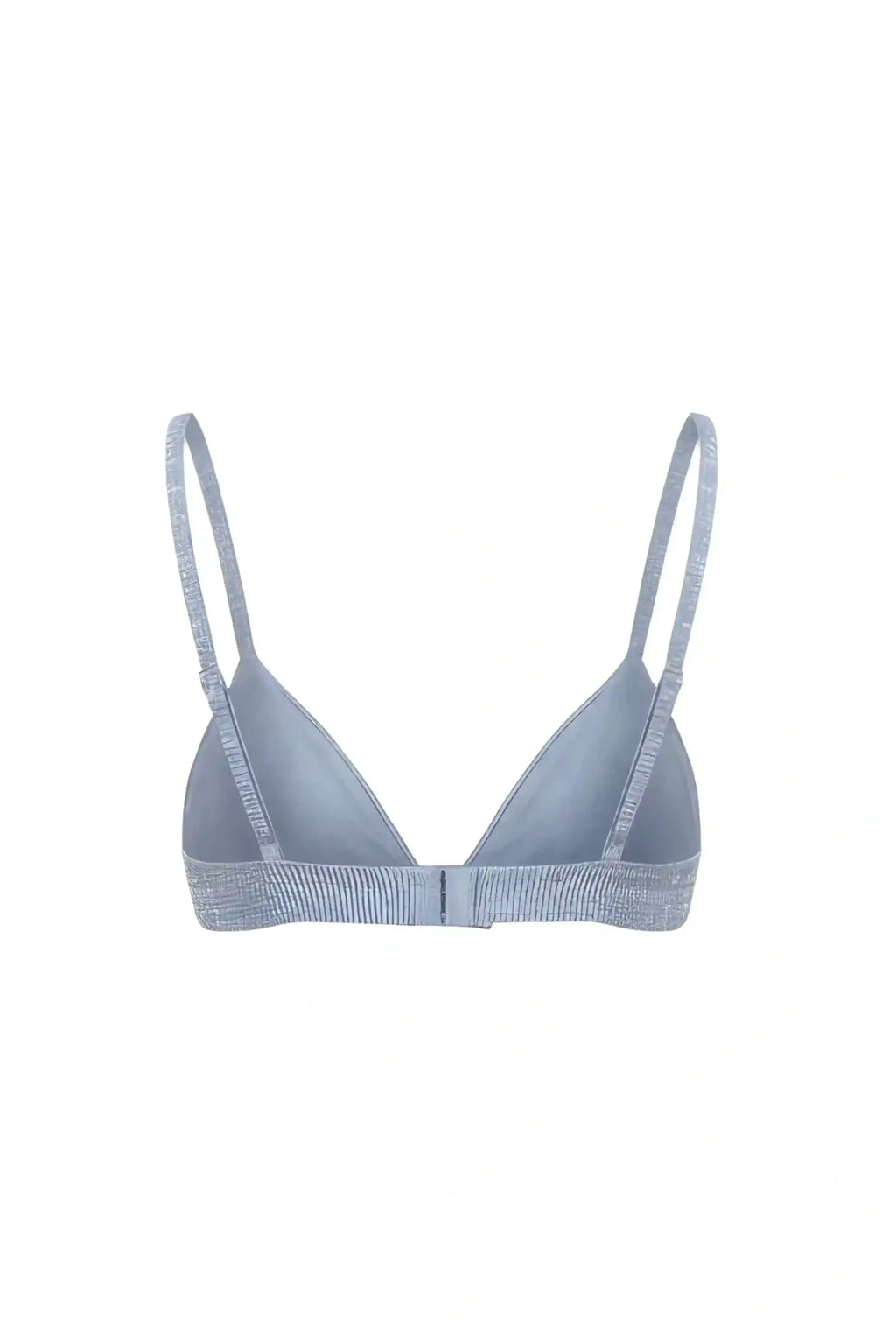 Belle Blue Pleated Lurex Bralette - TOPS