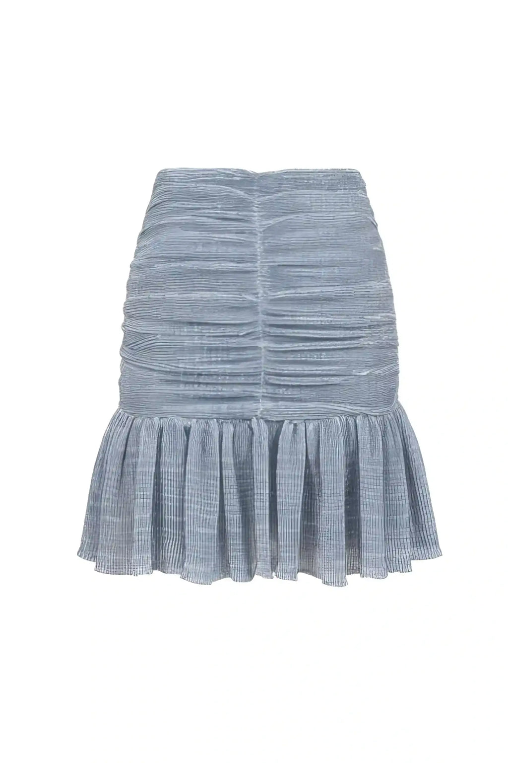 Belle Blue Ruffle Mini Skirt - SKIRTS