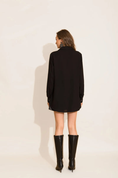 Black Oversized Shirt - SHIRTS