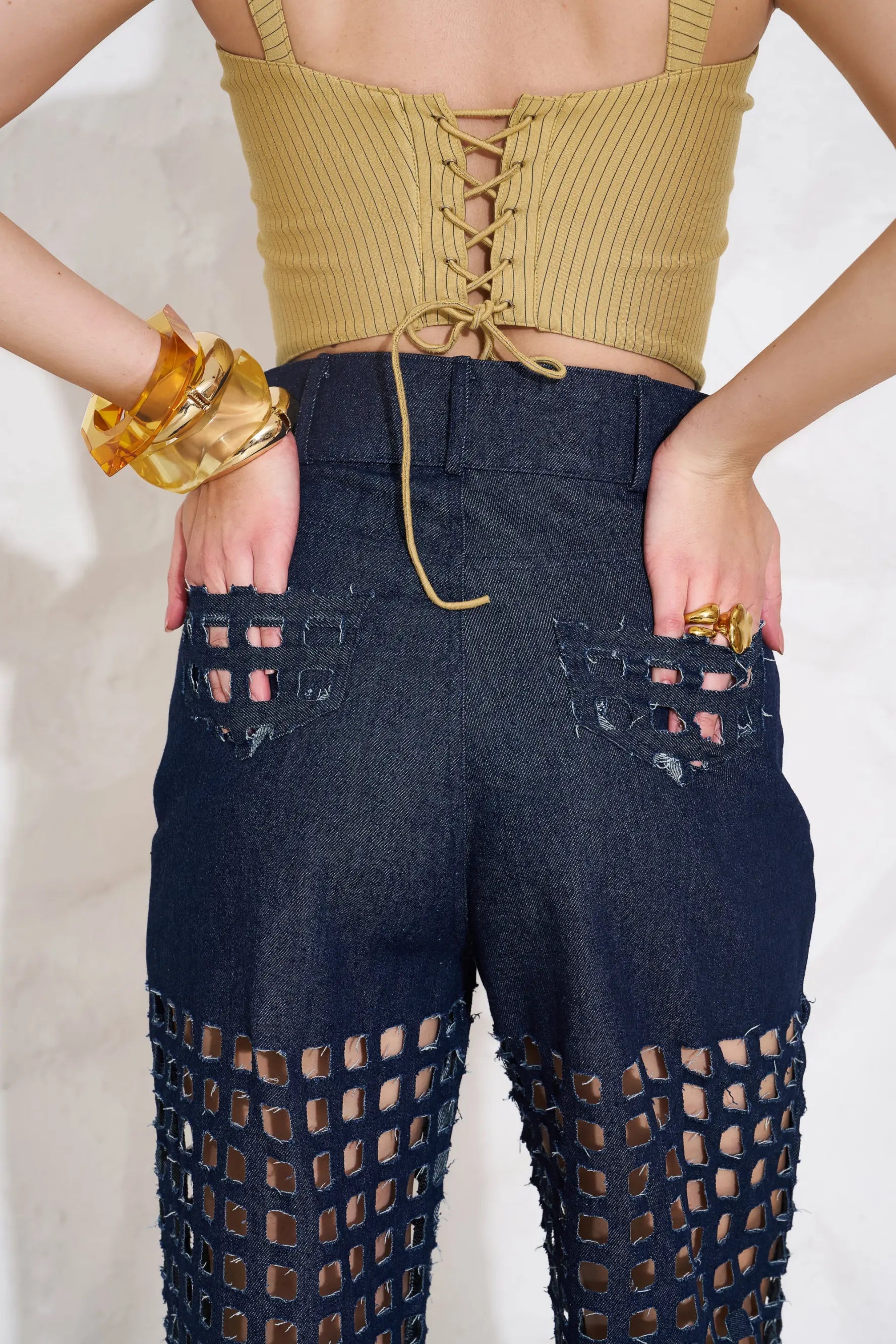 BLAKE Cutwork Denims - PANTS