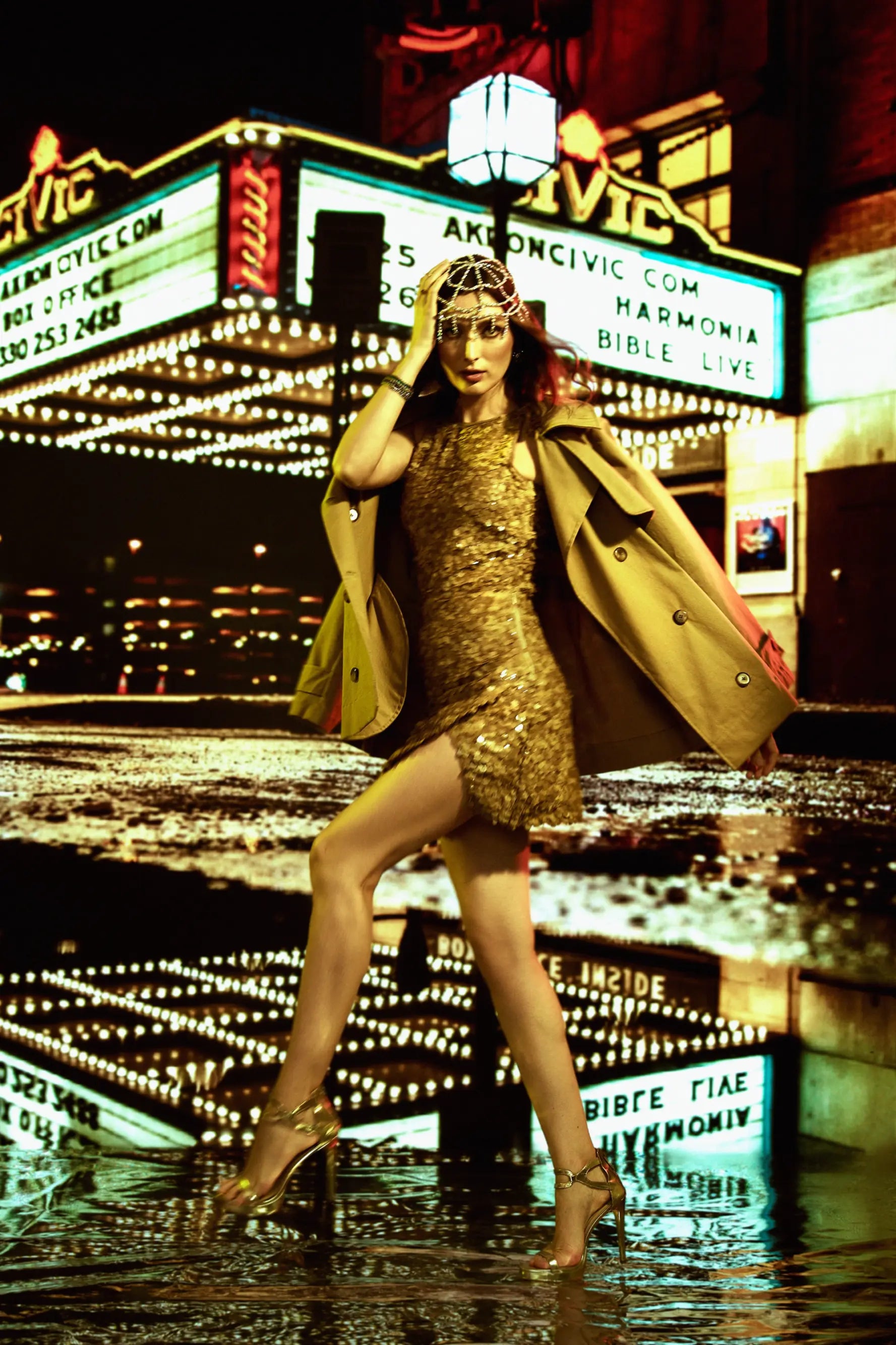 BRIA Overlap Mini Skirt