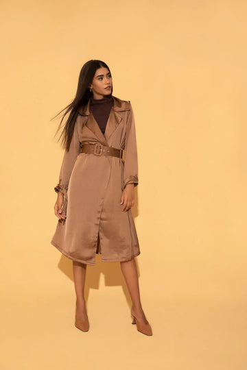 Brown Summer Trench - trench