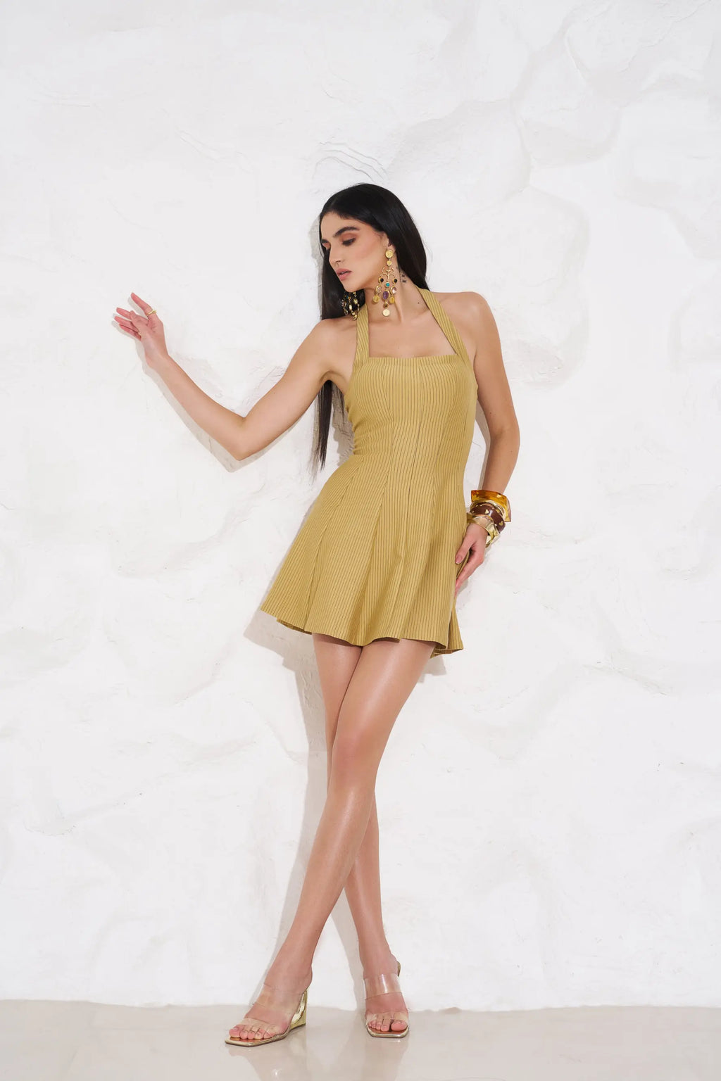 CASSIE Halter Mini - DRESSES