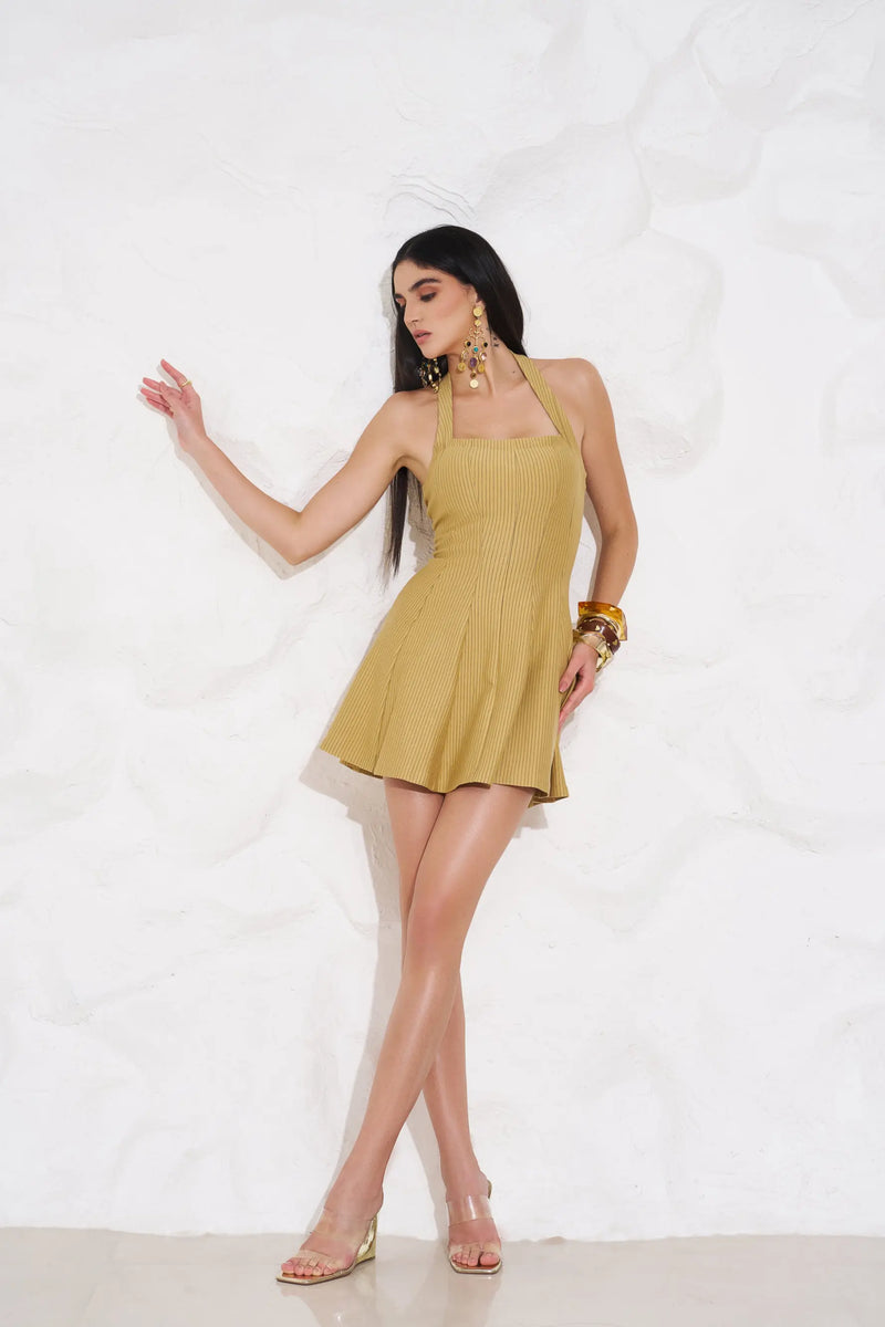 CASSIE Halter Mini - DRESSES