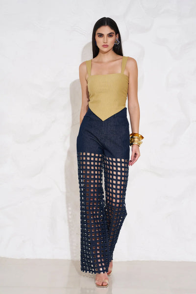 CASSIE Top and BLAKE Cutwork Denim Co-ord - SET