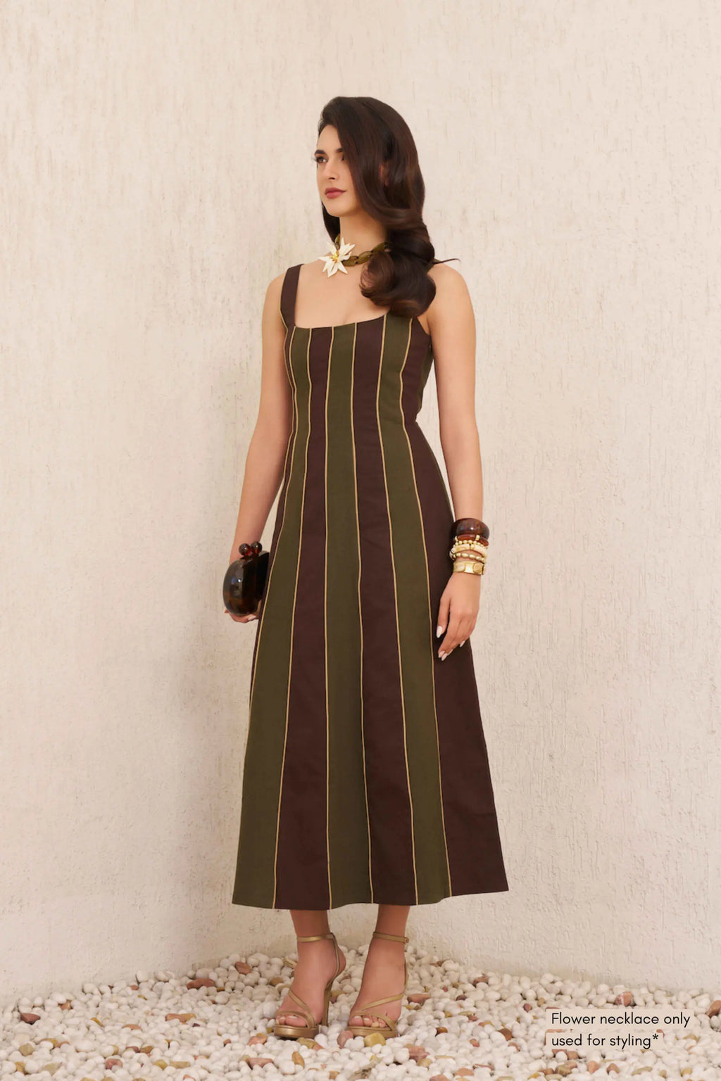 DAPHNE Colourblock Midi