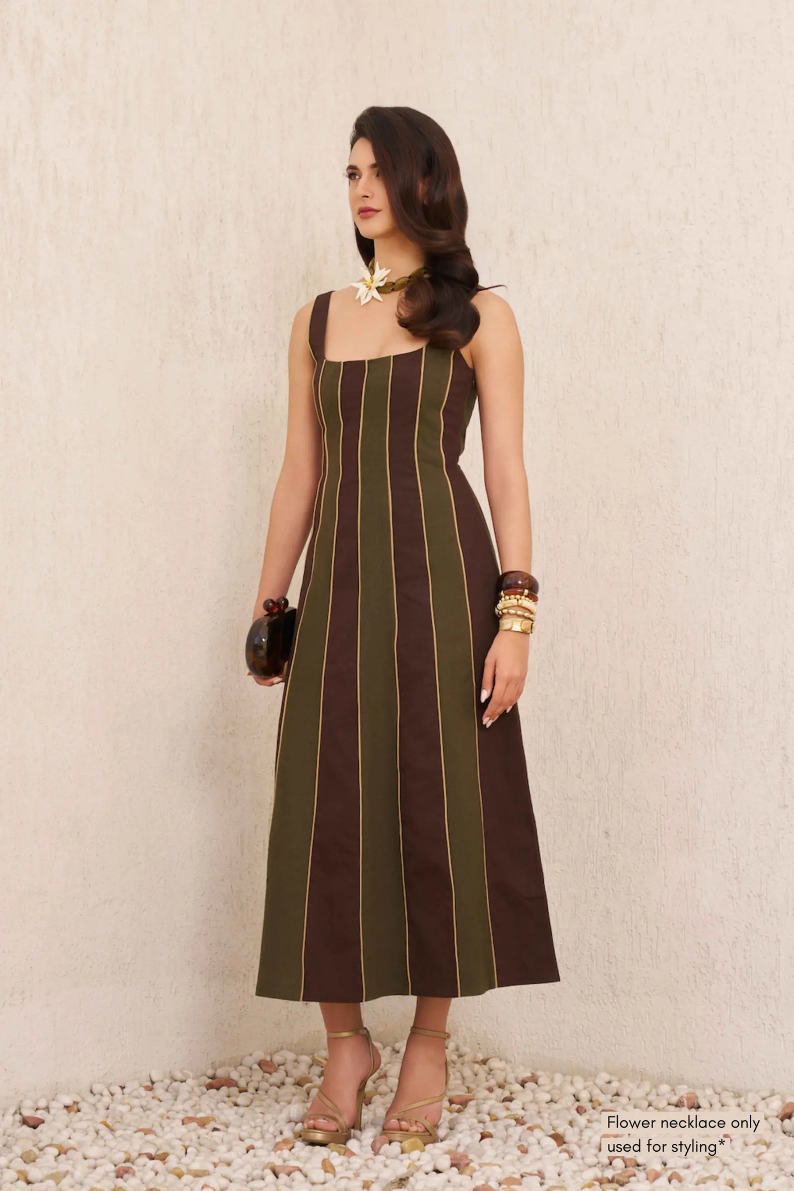 DAPHNE Colourblock Midi