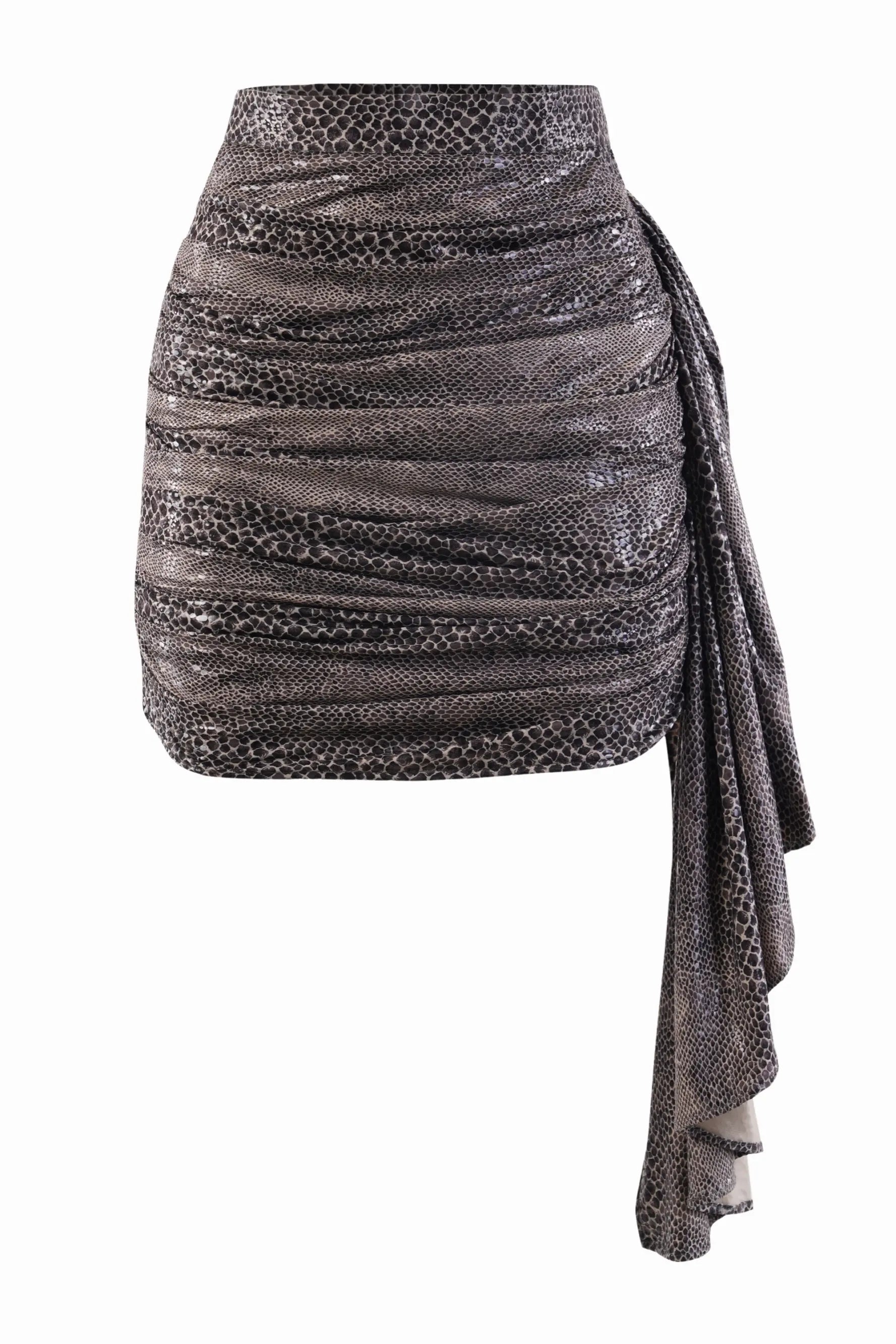 ELVIS Printed Ruched Mini - SKIRTS