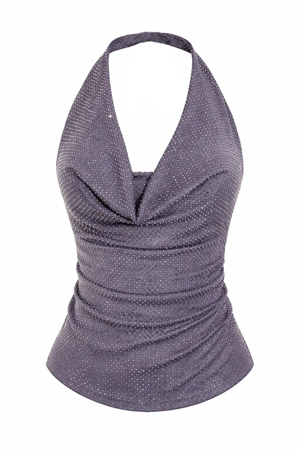 EMILY Rhinestone Cowl Top - TOPS