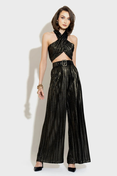pleated trousers type-2 ダークブラウン　サイズM flavia-pleated-pants-
