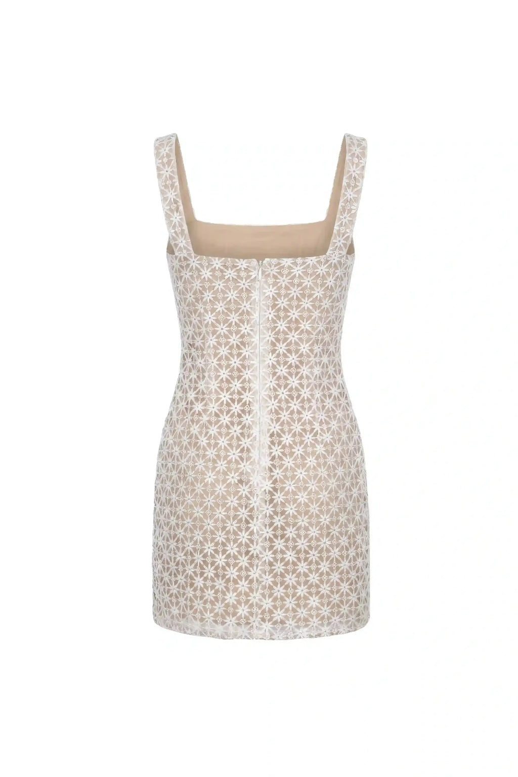 Floral Lace Bodycon Dress - DRESSES