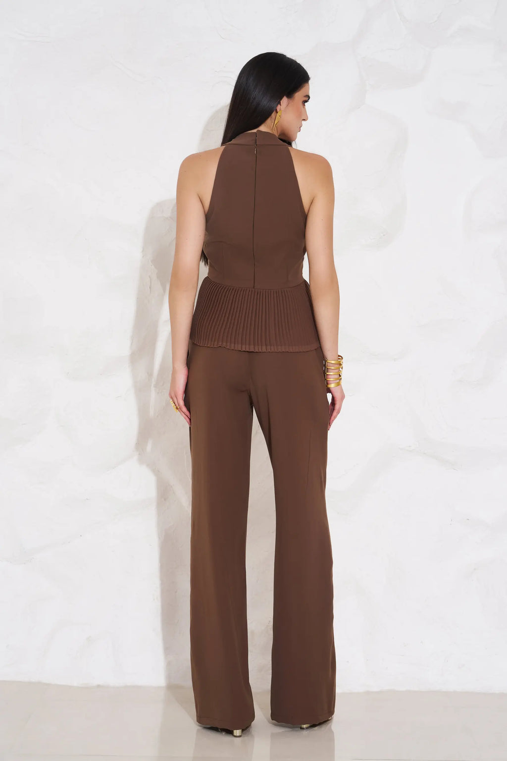 HALEY Peplum Top and Pants Co-ord - SET