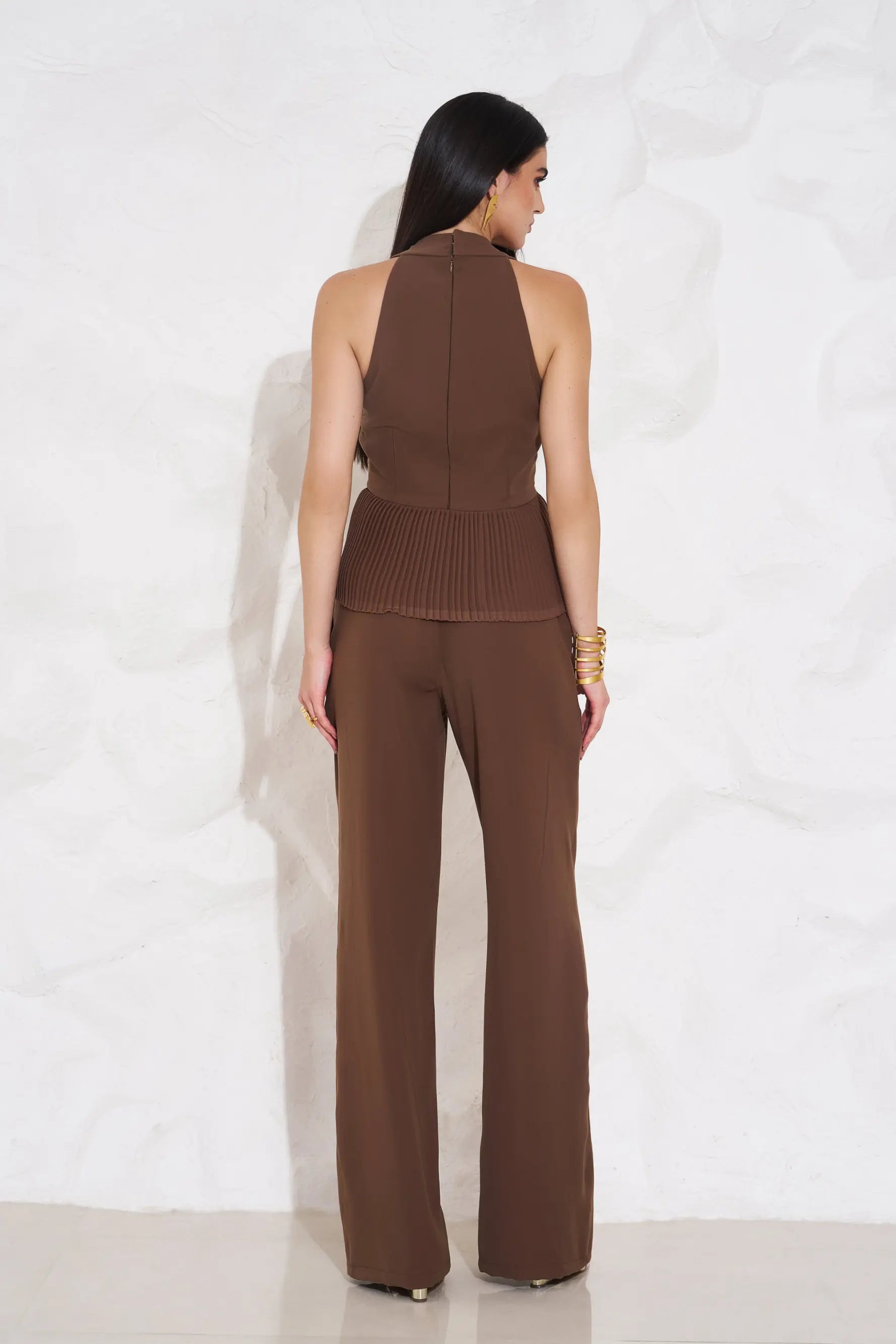 HALEY Peplum Top and Pants Co-ord - SET