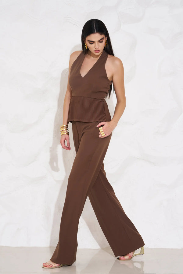 HALEY Peplum Top and Pants Co-ord - SET