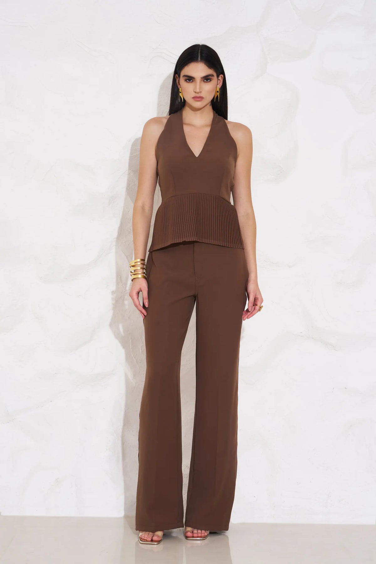 HALEY Pleated Peplum - TOPS