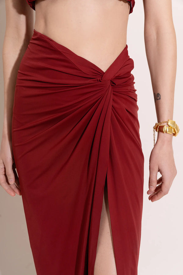 JUNO Draped Skirt - SKIRTS