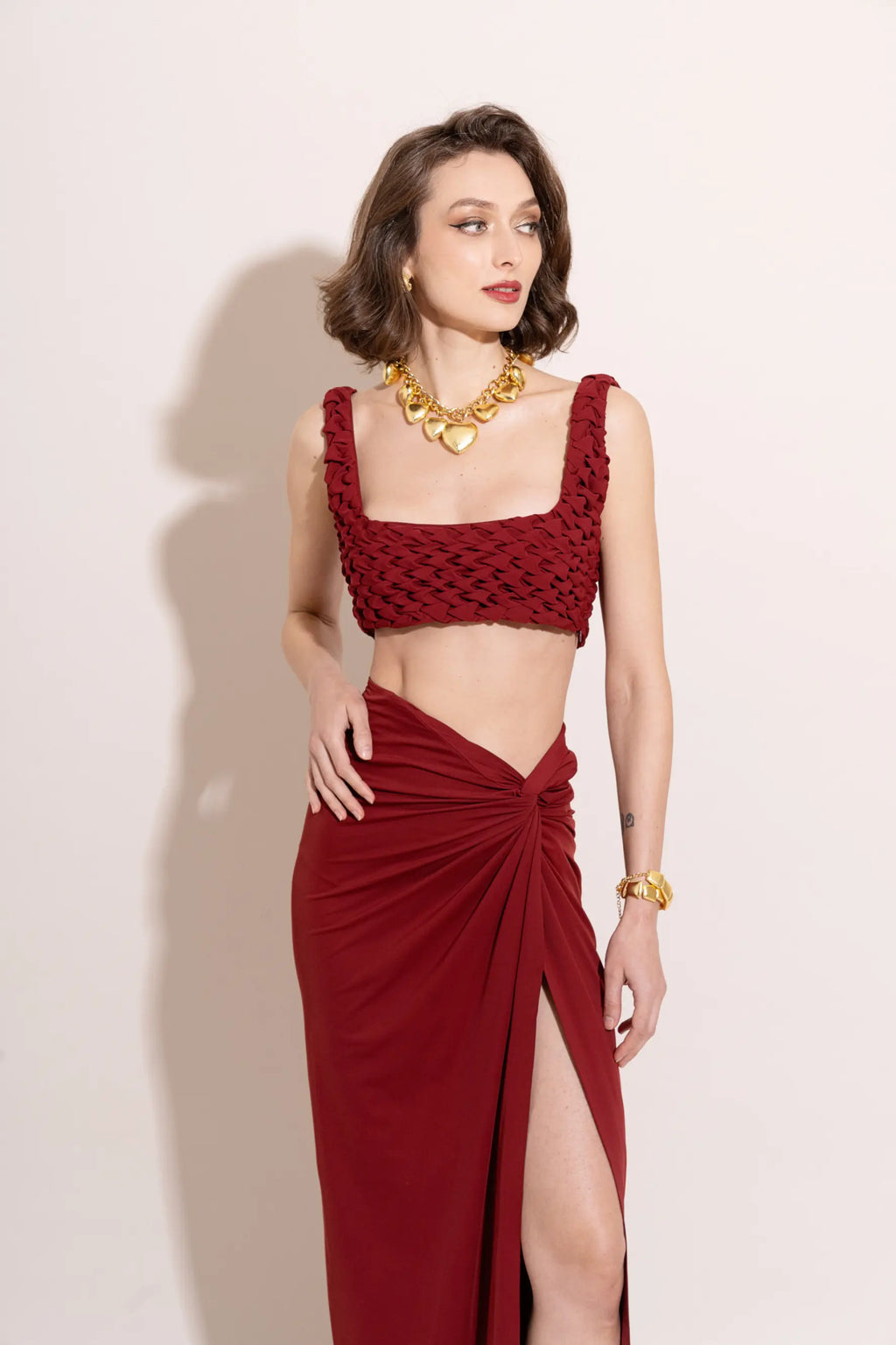 JUNO Draped Skirt - SKIRTS