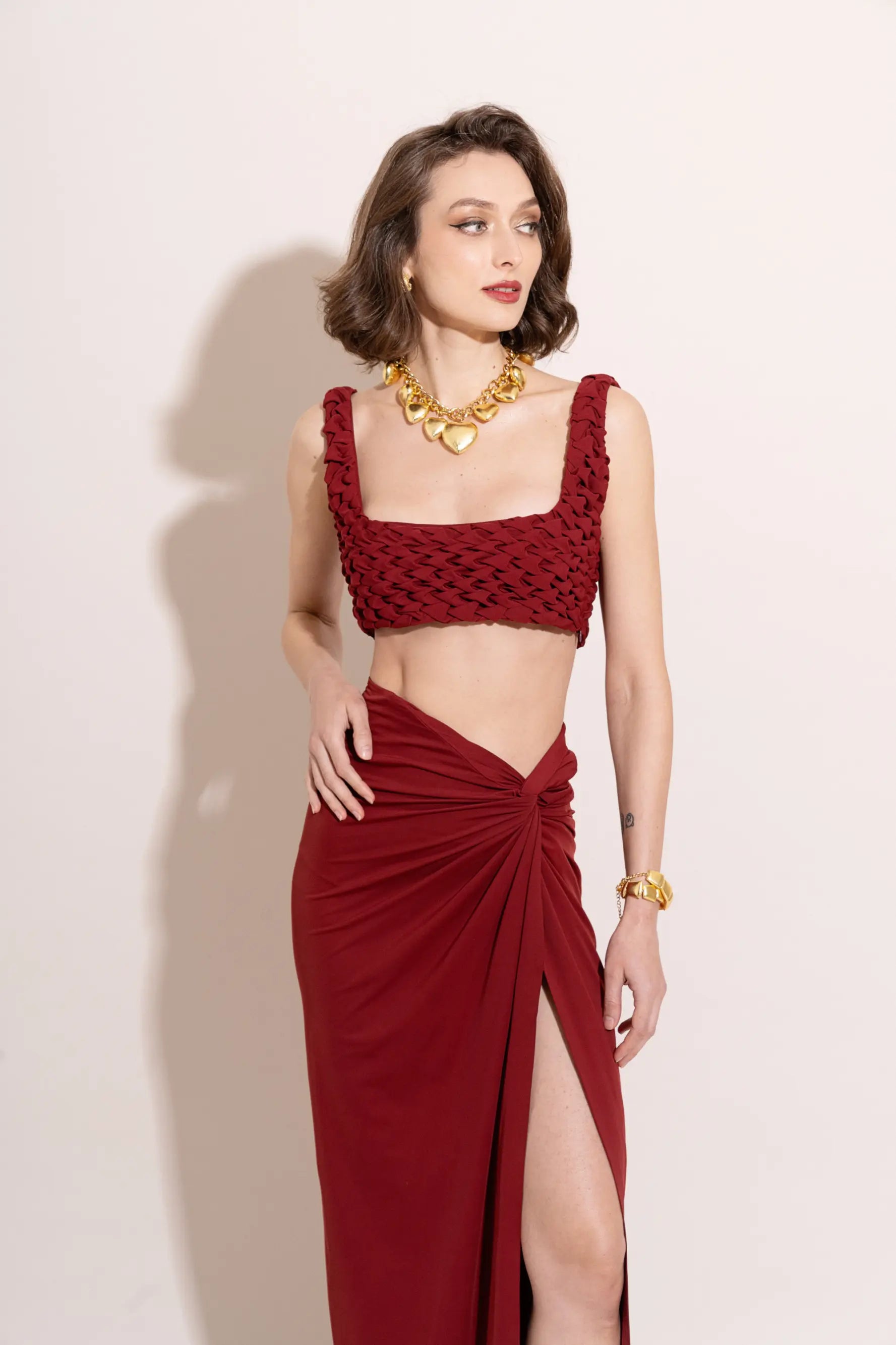 JUNO Draped Skirt - SKIRTS