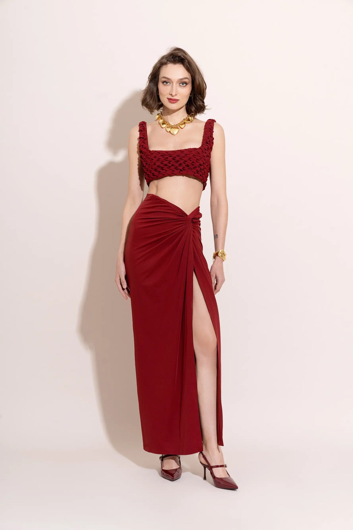 JUNO Draped Skirt - SKIRTS