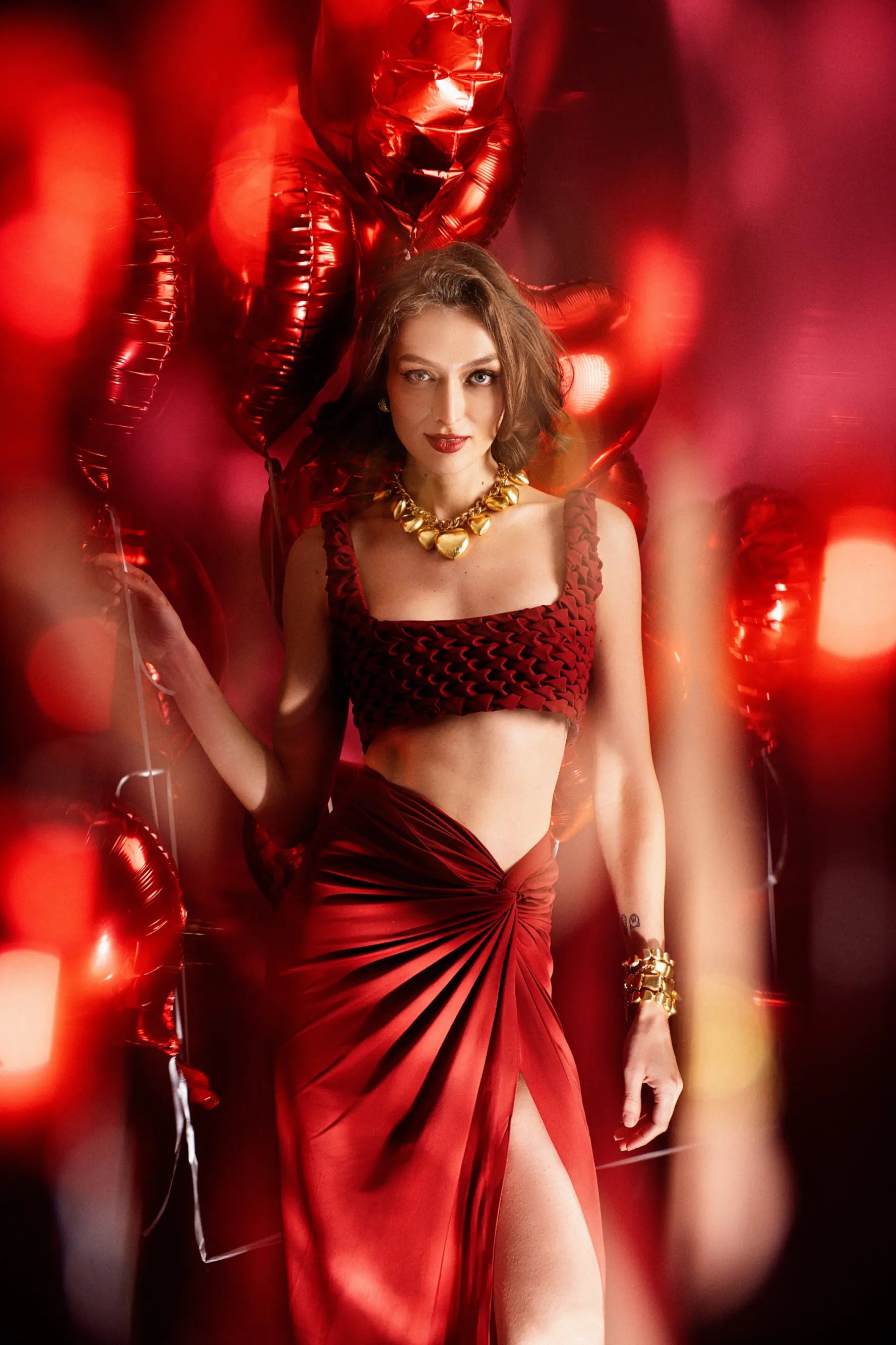 JUNO Draped Skirt - SKIRTS