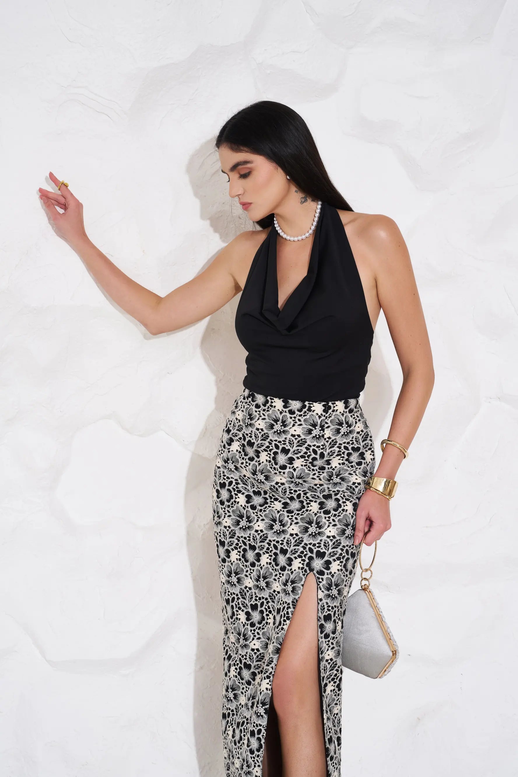 KYLIE Cowl Top and EMMA Skirt Co-ord - SET